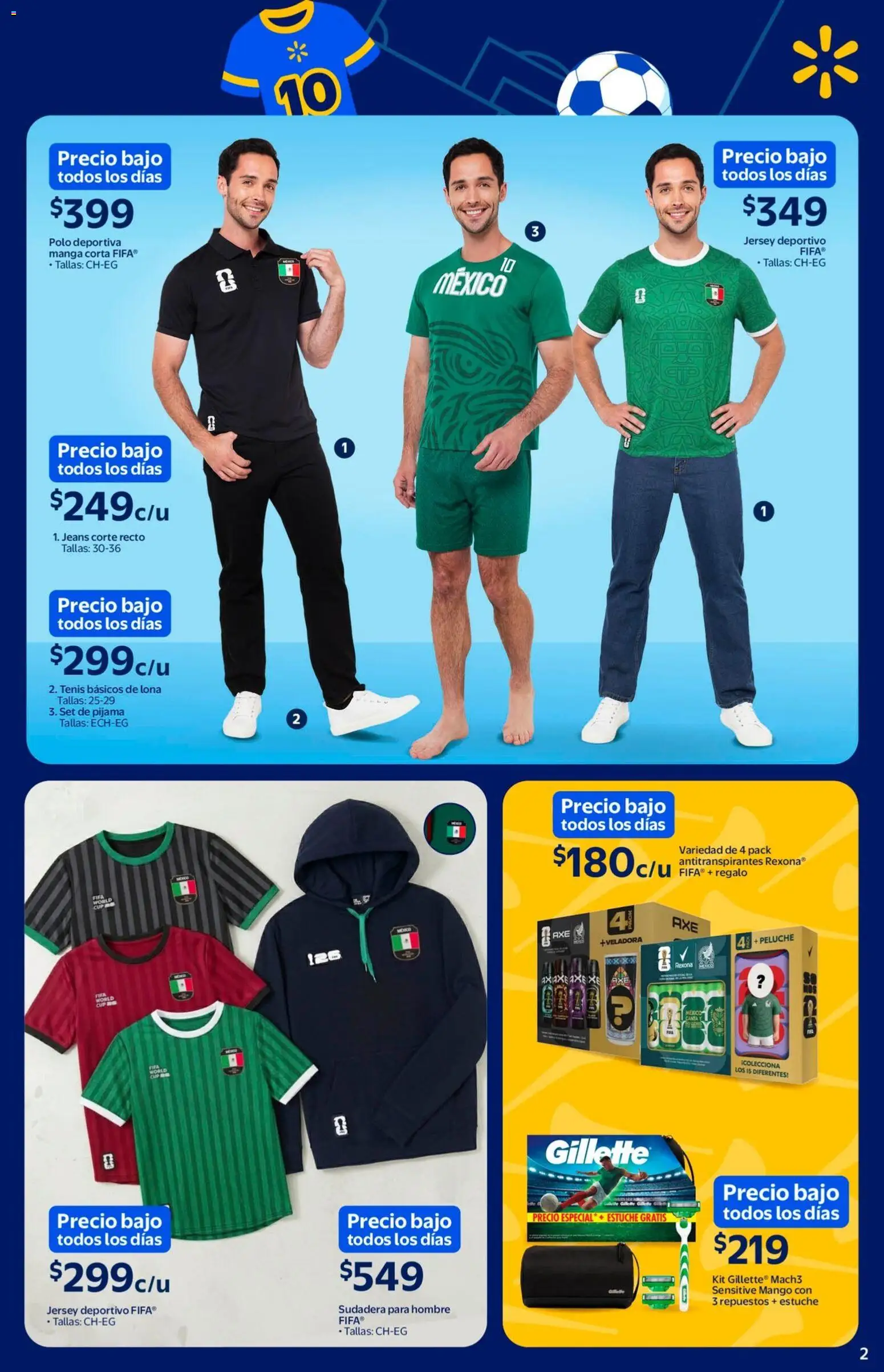 Vista previa las ofertas de la tienda Walmart - Walmart folleto El mejor doblete para papá desde el 11/05/2026 - Tenis, Mango, Sudadera, Manga, Pijama, Lona, Estuche