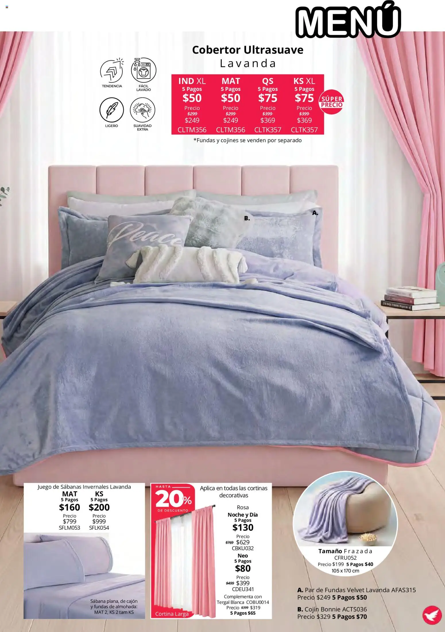 Vista previa las ofertas de la tienda Colchas Concord - Colchas Concord catálogo Colección Cobertor Calor de Hogar desde el 15/10/2026 