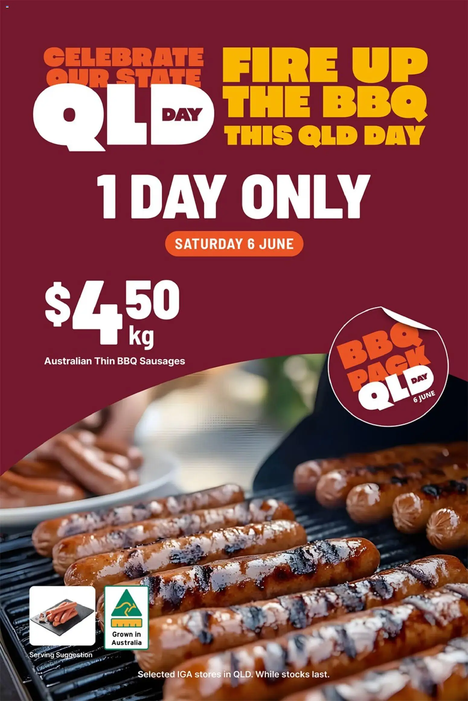 Preview of catalogue IGA 1 day sale QLD from shop IGA valid 06/06/2026
