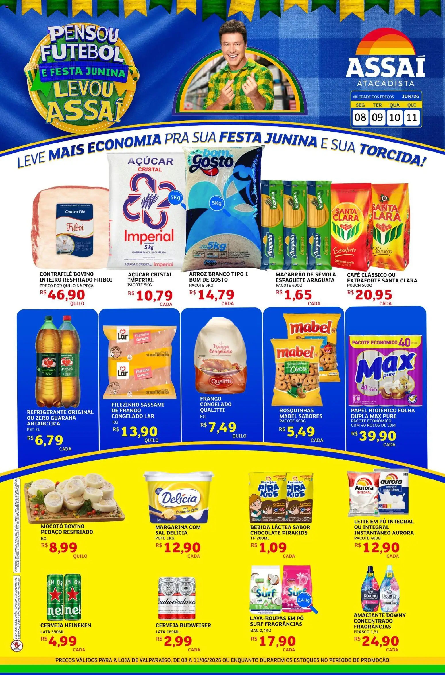 Pré-Visualização do folheto "Assaí Atacadista ofertas - GO" da loja Assaí Atacadista válido a partir de 08/06/2026