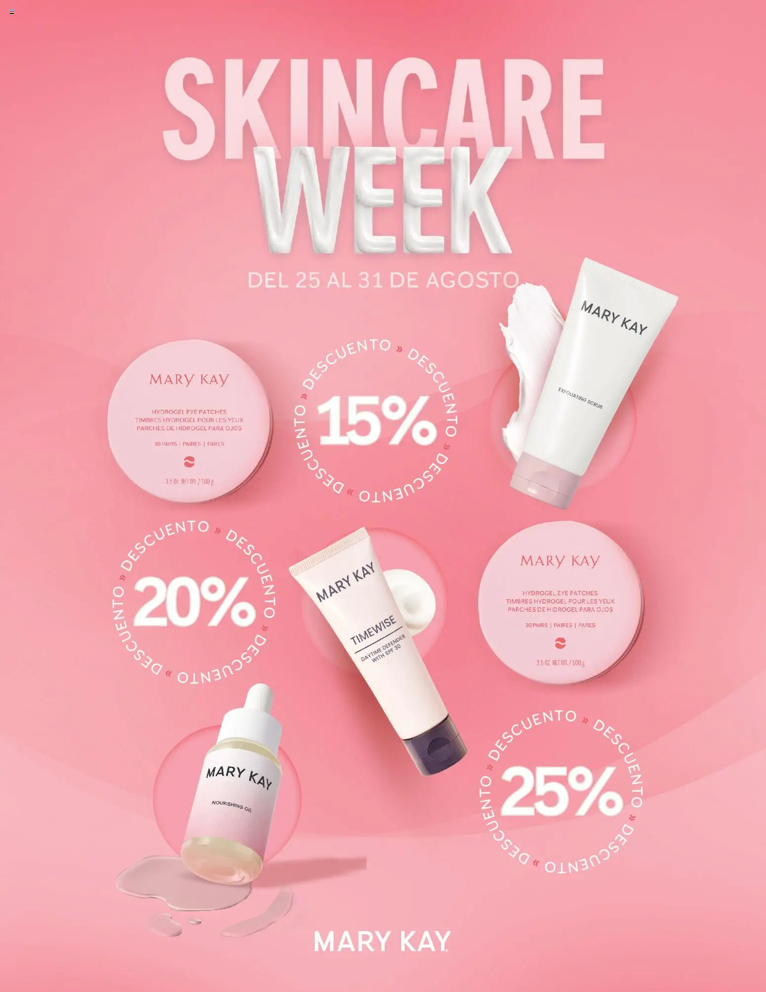 Vista previa las ofertas de la tienda Mary Kay - Catálogo Mary Kay Skincare Week desde el 25/08/2026 
