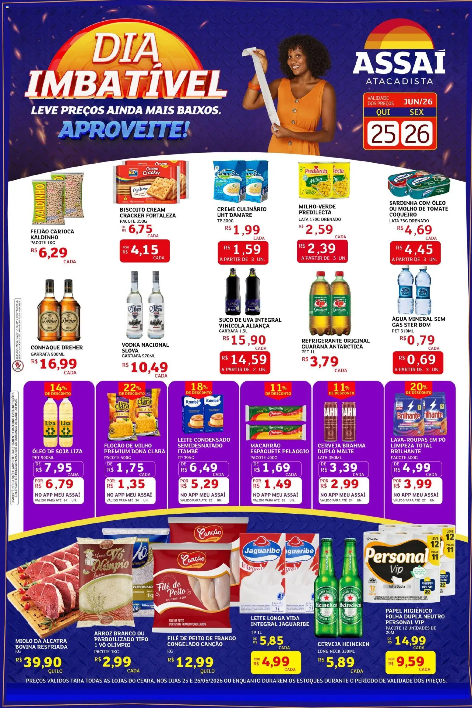 Pré-Visualização do folheto "Assaí Atacadista ofertas - CE" da loja Assaí Atacadista válido a partir de 25/06/2026