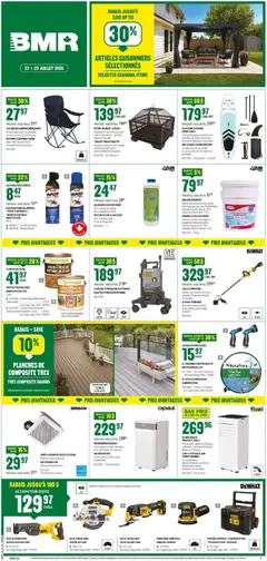 Un aperçu du dépliant BMR weekly flyer / circulaire du magasin BMR est valide à partir 23 juill. 2026