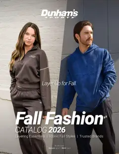 Ad Preview of Dunham's Sports Dunham's Sports Fall Fashion Catalog from 08/27/2026