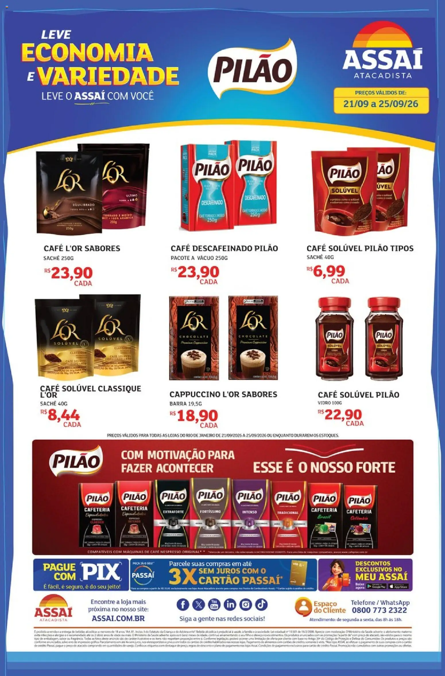 Pré-Visualização do folheto "Assaí Atacadista ofertas - RJ" da loja Assaí Atacadista válido a partir de 21/09/2026
