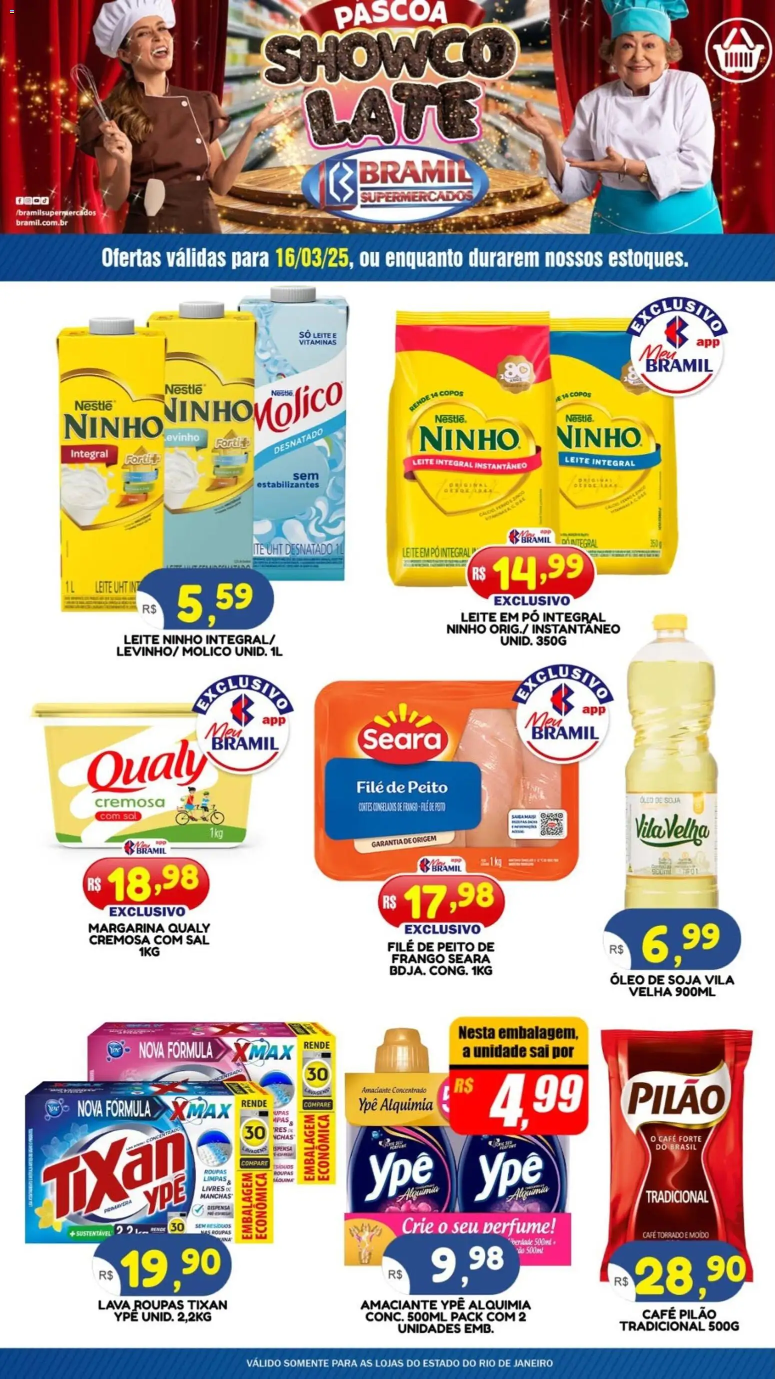 Bramil Supermercados Bramil Supermercados ofertas do Dia (de 16/03/2026 ...