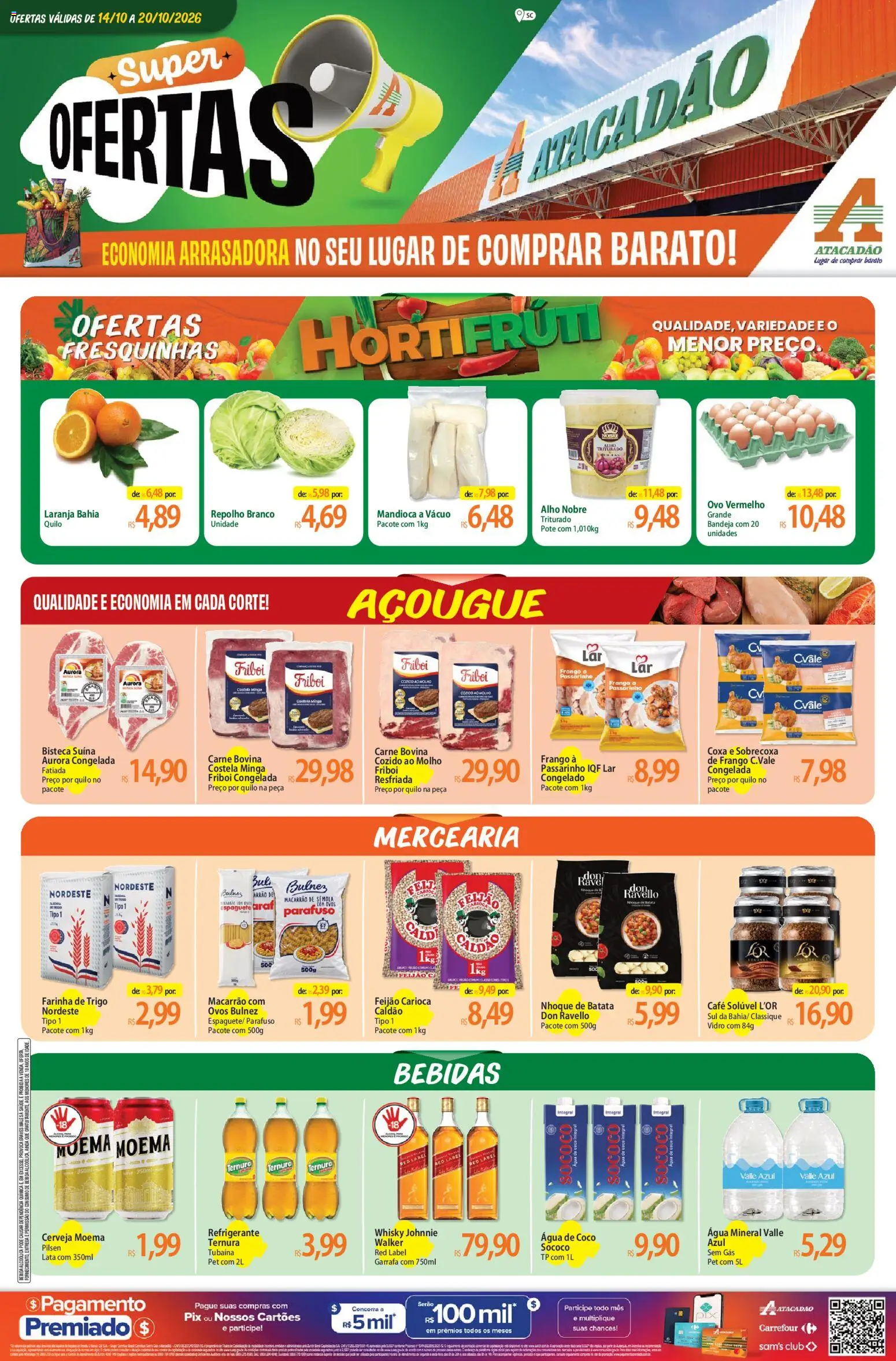 Pré-Visualização do folheto "Atacadão ofertas - SC" da loja Atacadão válido a partir de 14/10/2026