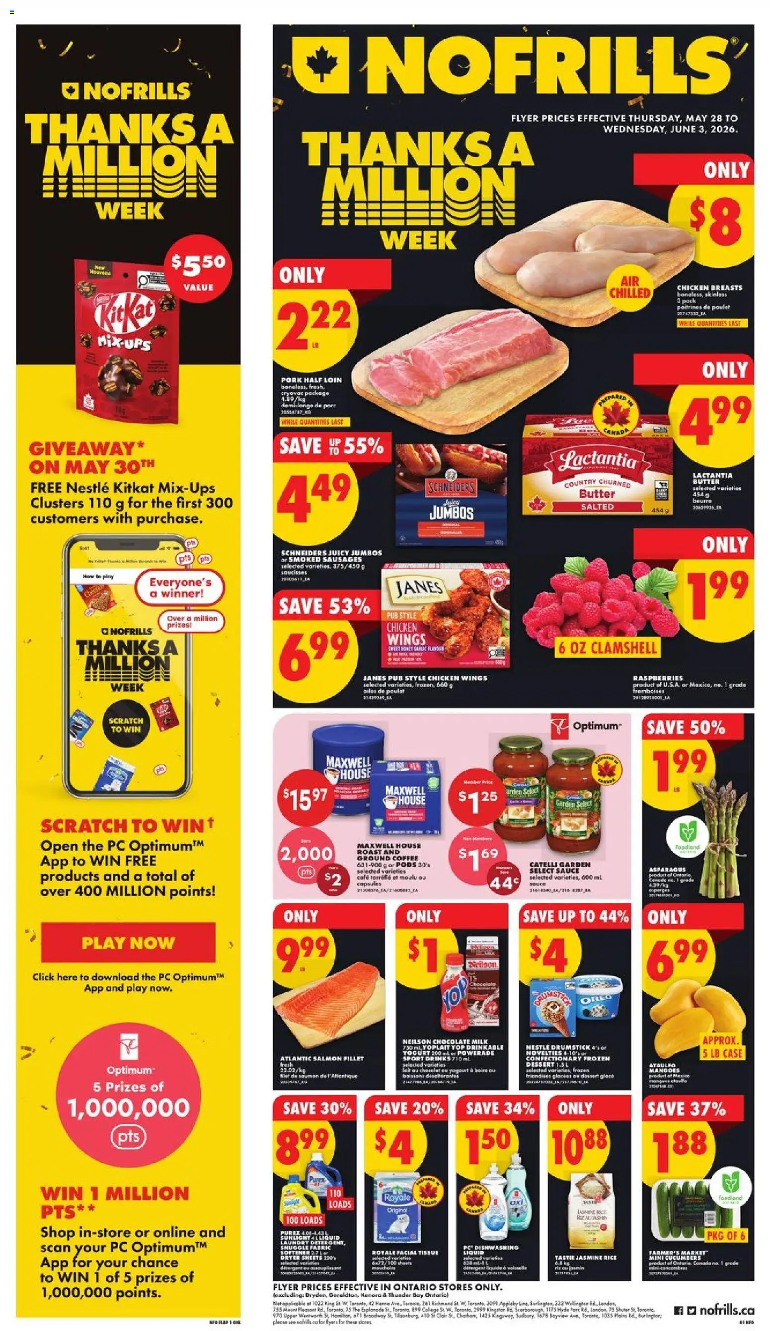 Preview of leaflet No Frills weekly flyer - ON from shop No Frills is valid from May 28, 2026