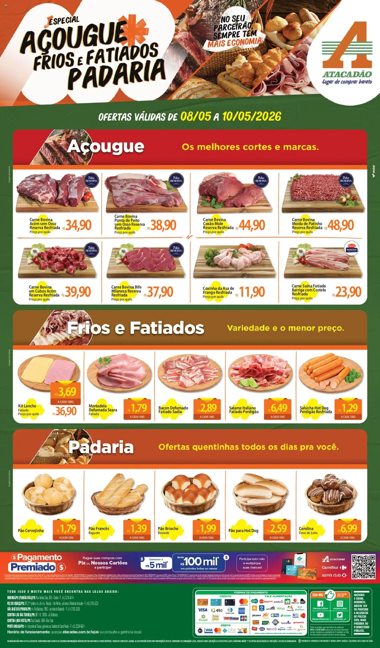 Pré-Visualização do folheto "Atacadão ofertas - PR" da loja Atacadão válido a partir de 08/05/2026