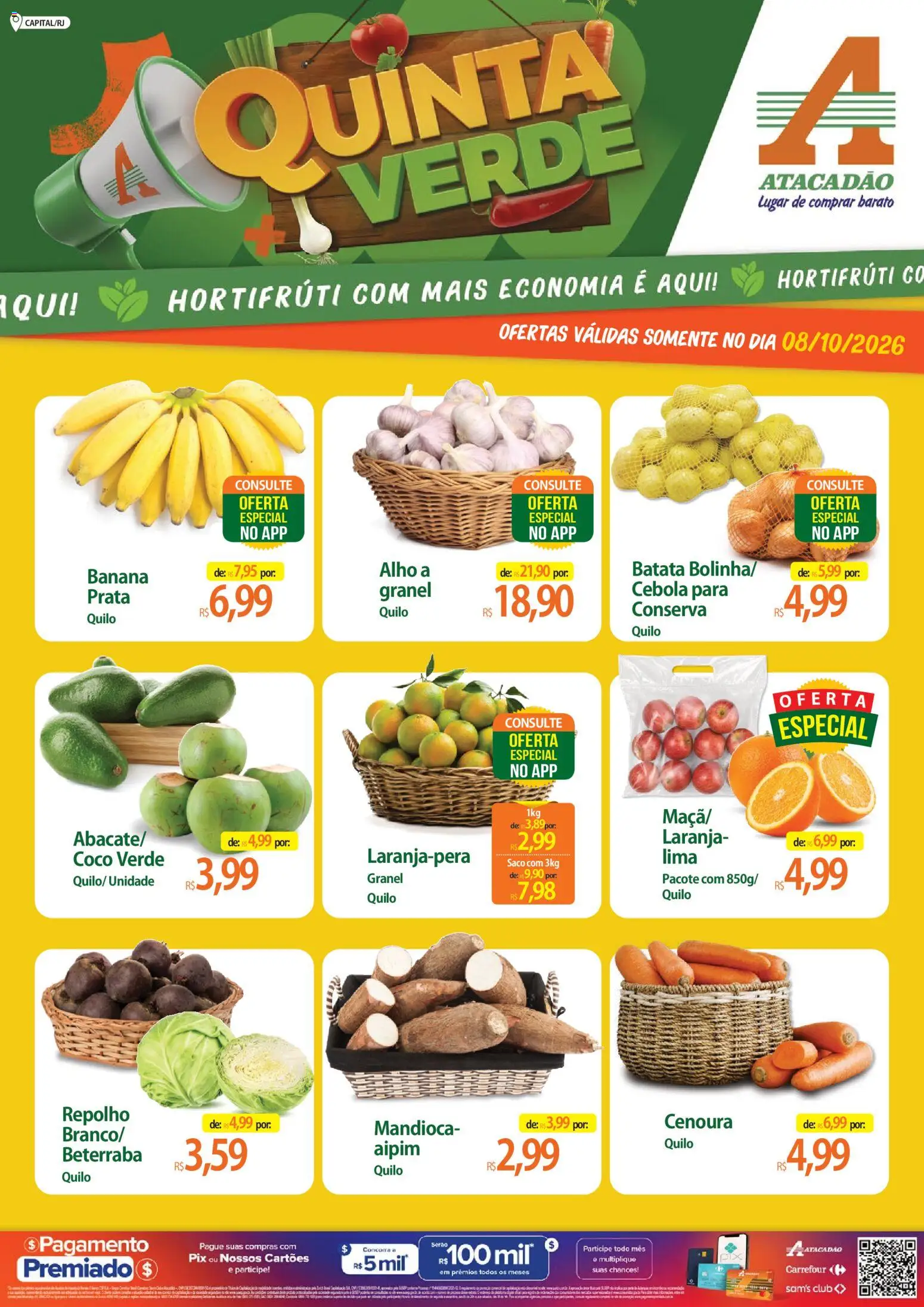 Pré-Visualização do folheto "Atacadão ofertas - RJ" da loja Atacadão válido a partir de 08/10/2026