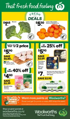 Preview of catalogue Woolworths North Island catalogue from shop Woolworths valid 4 May 2026