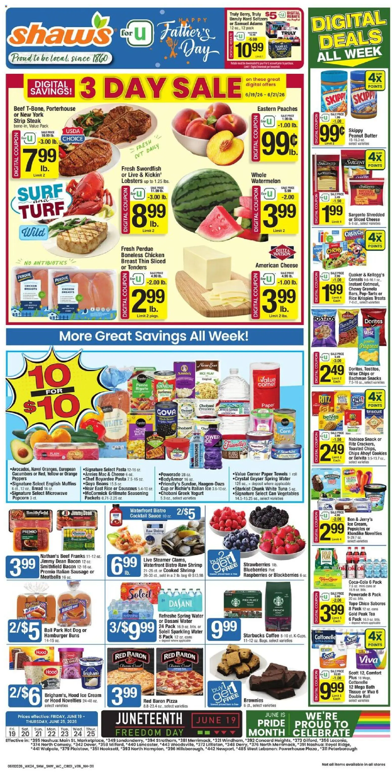 Ad Preview of Shaw's Shaw's Weekly Ad - NH from 06/19/2026
