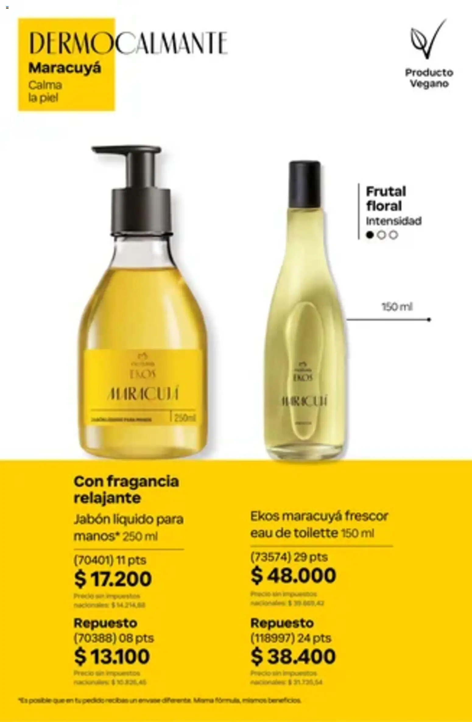 Vista previa del folleto de la tienda Natura válido desde el 01/10/2026 - Jabón, Jabón líquido, Eau de toilette, Fragancia