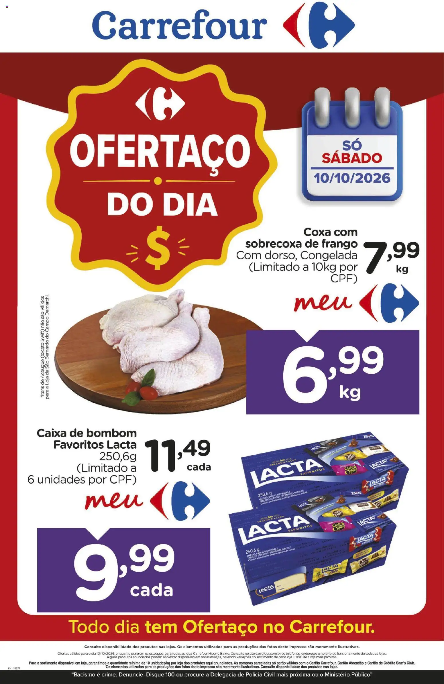 Pré-Visualização do folheto "Carrefour ofertas do Dia" da loja Carrefour válido a partir de 10/10/2026