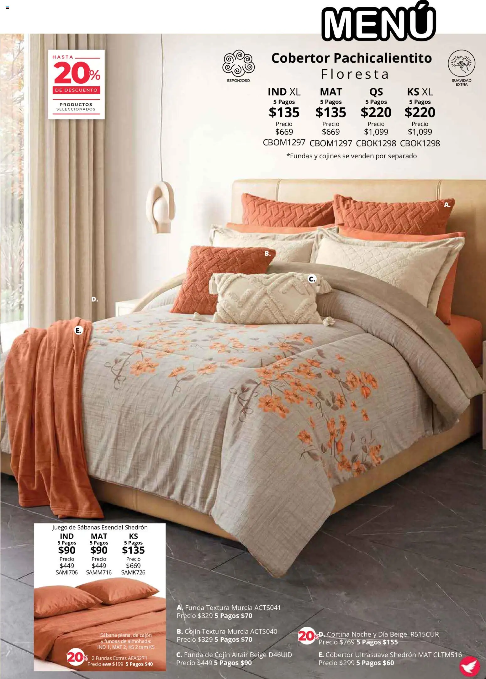 Vista previa las ofertas de la tienda Colchas Concord - Colchas Concord catálogo Colección Cobertor desde el 01/08/2026 