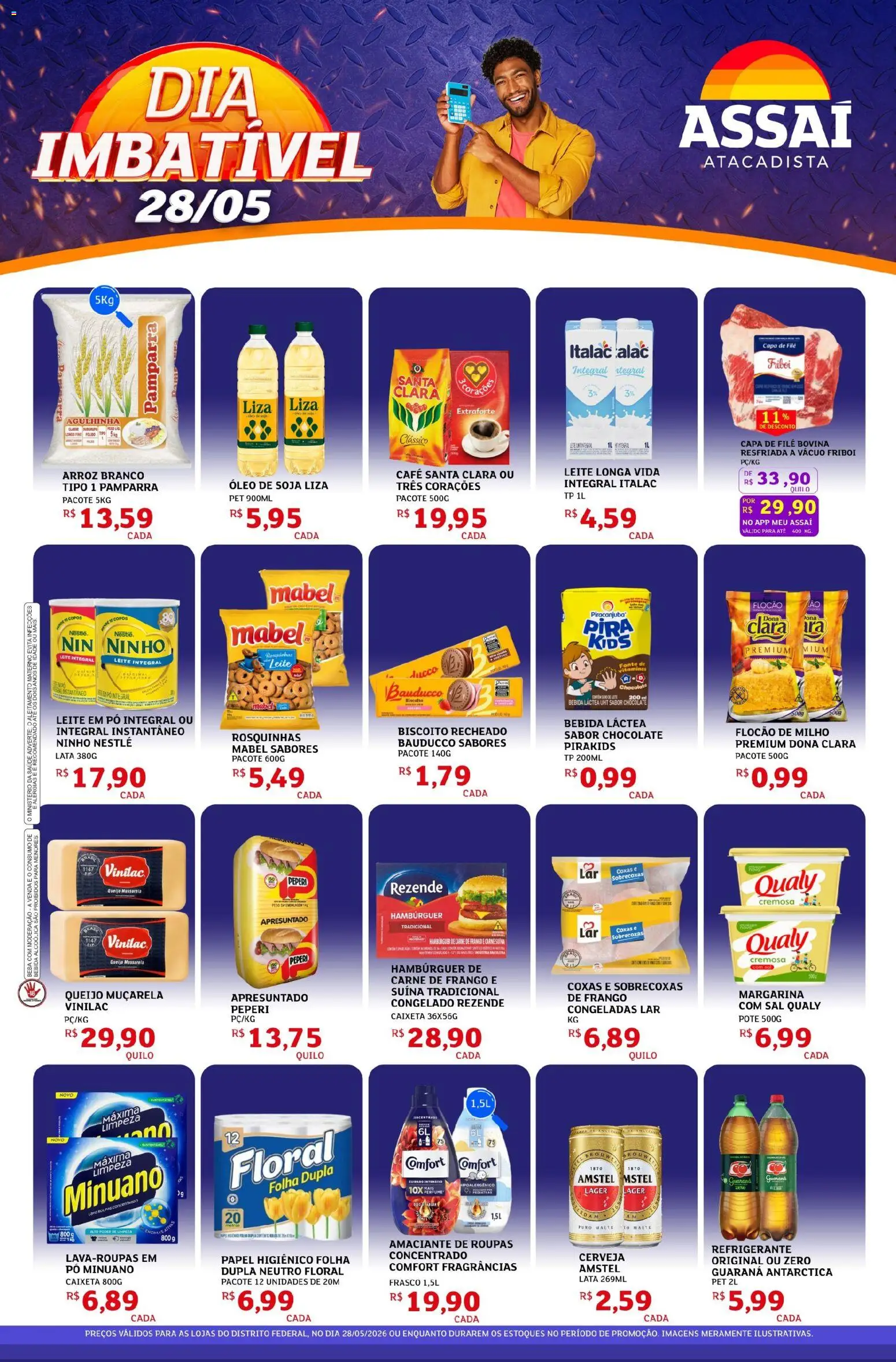Pré-Visualização do folheto "Assaí Atacadista ofertas - DF" da loja Assaí Atacadista válido a partir de 28/05/2026