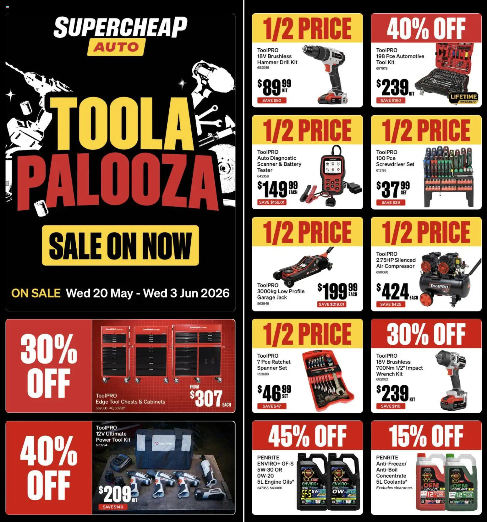 Preview of catalogue Supercheap Auto catalogue from shop Supercheap Auto valid 20 May 2026