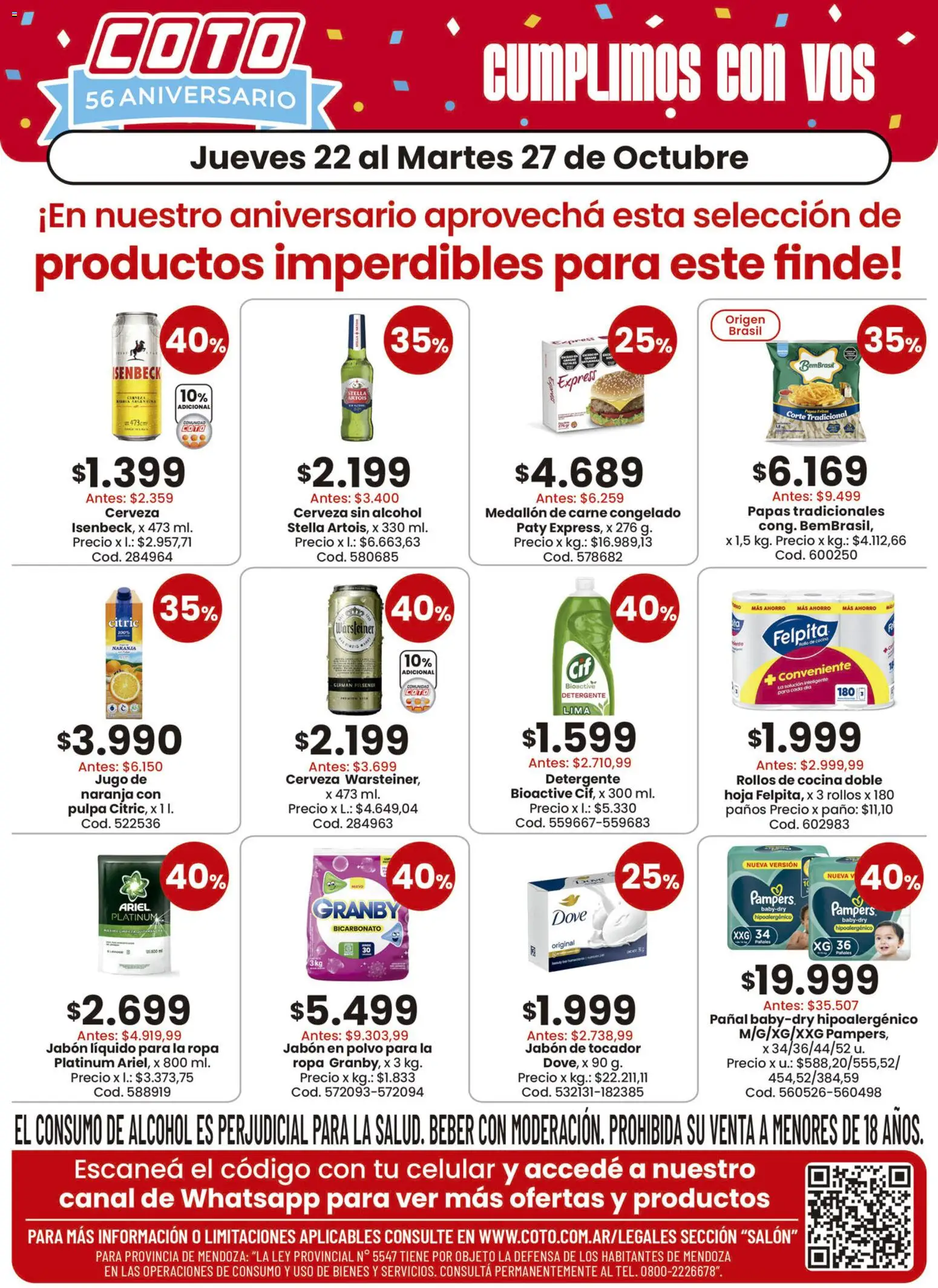 Vista previa del folleto de la tienda Coto válido desde el 22/10/2026 