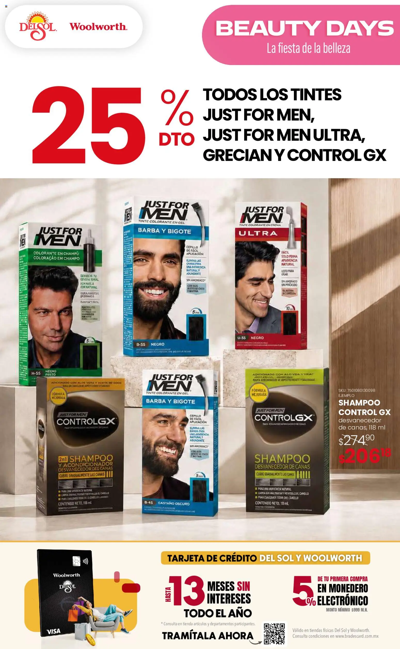 Vista previa las ofertas de la tienda Del Sol y Woolworth - Del Sol y Woolworth catálogo Beauty Days desde el 13/08/2026 