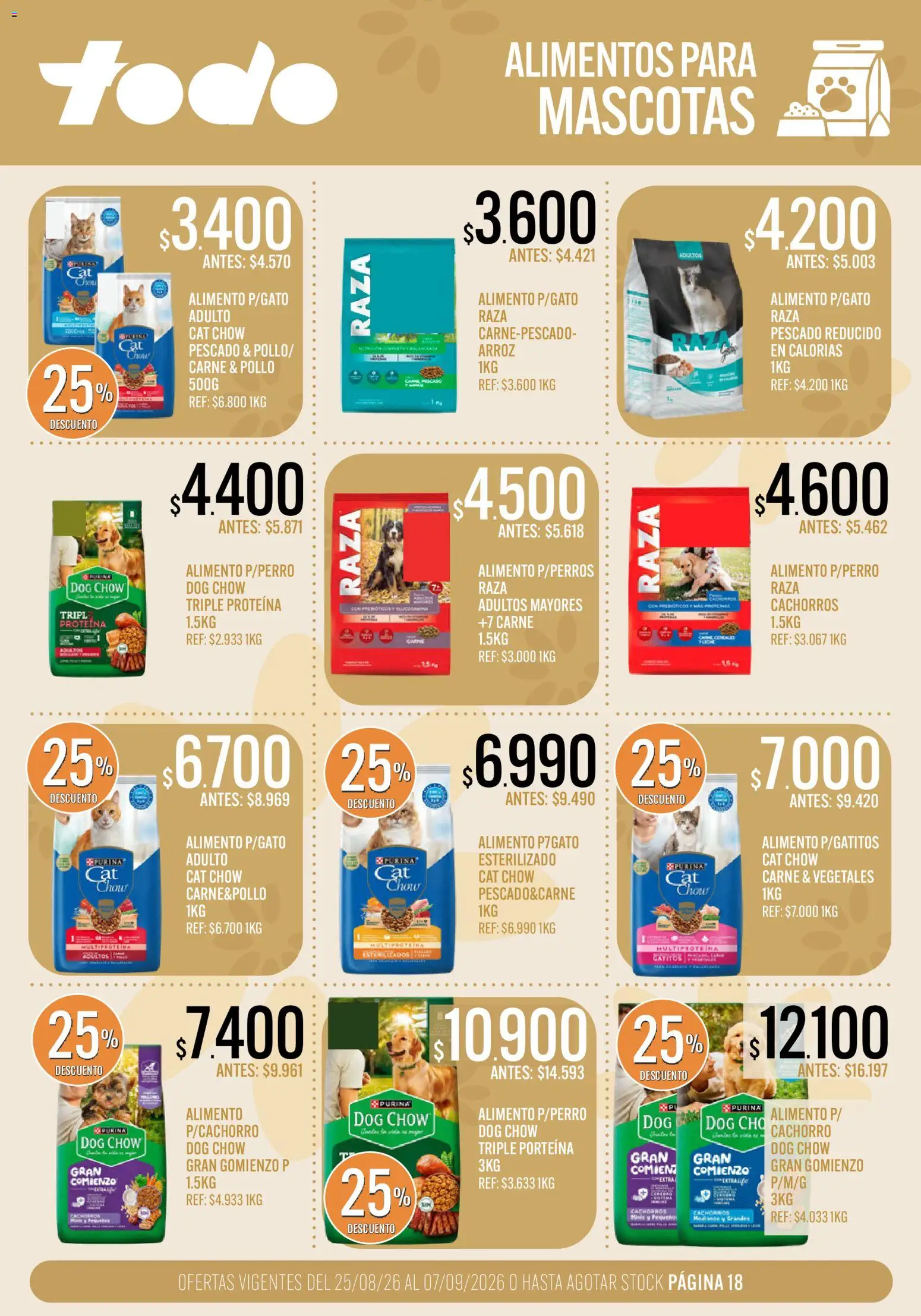 Vista previa del folleto de la tienda Supermercados TODO válido desde el 25/08/2026 