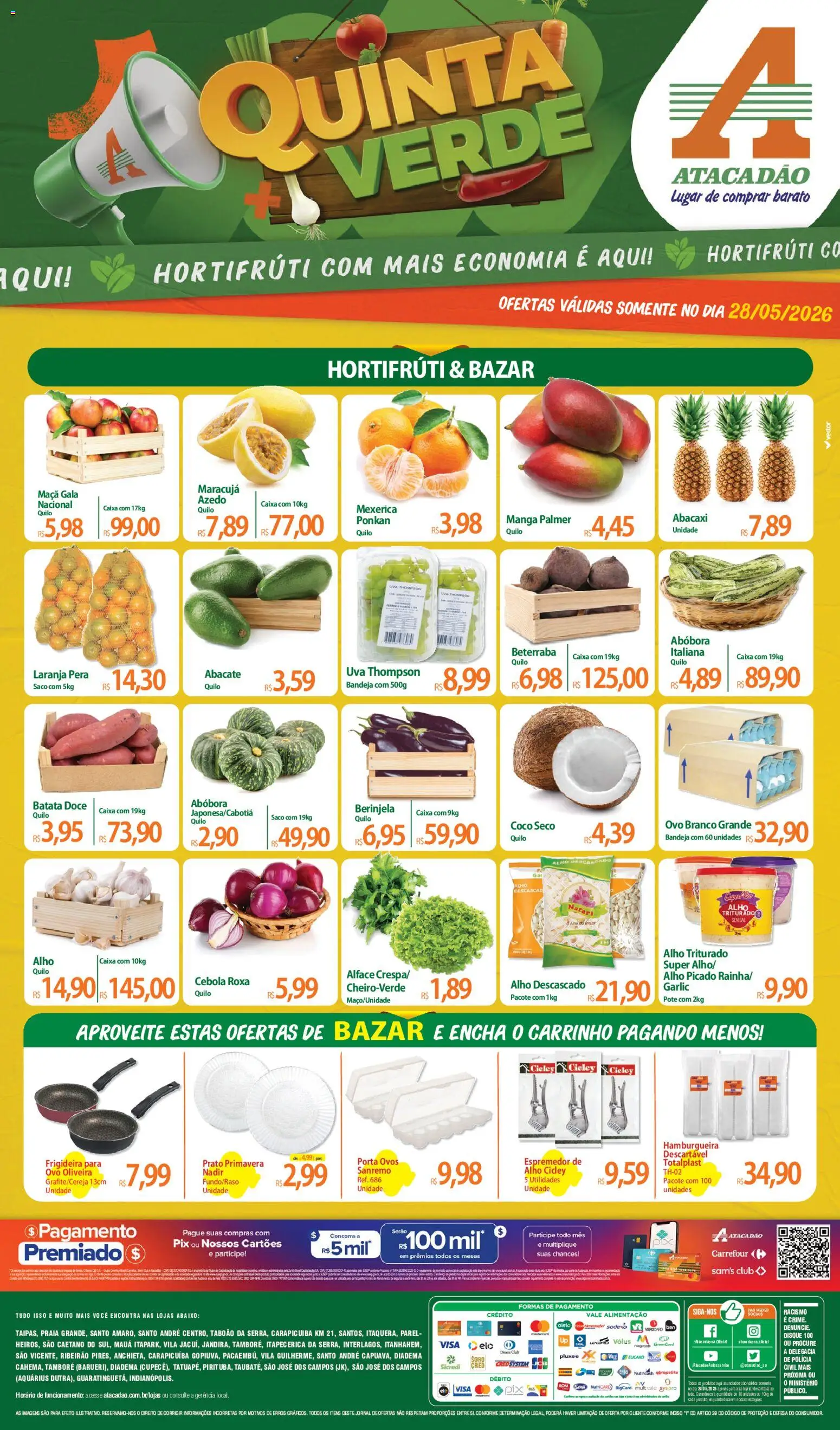 Pré-Visualização do folheto "Atacadão ofertas - SP" da loja Atacadão válido a partir de 28/05/2026