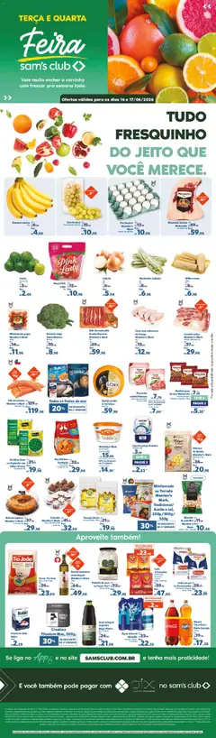 Pré-Visualização do folheto "Sam's Club - Ofertas da semana" da loja Sam's Club válido a partir de 16/06/2026