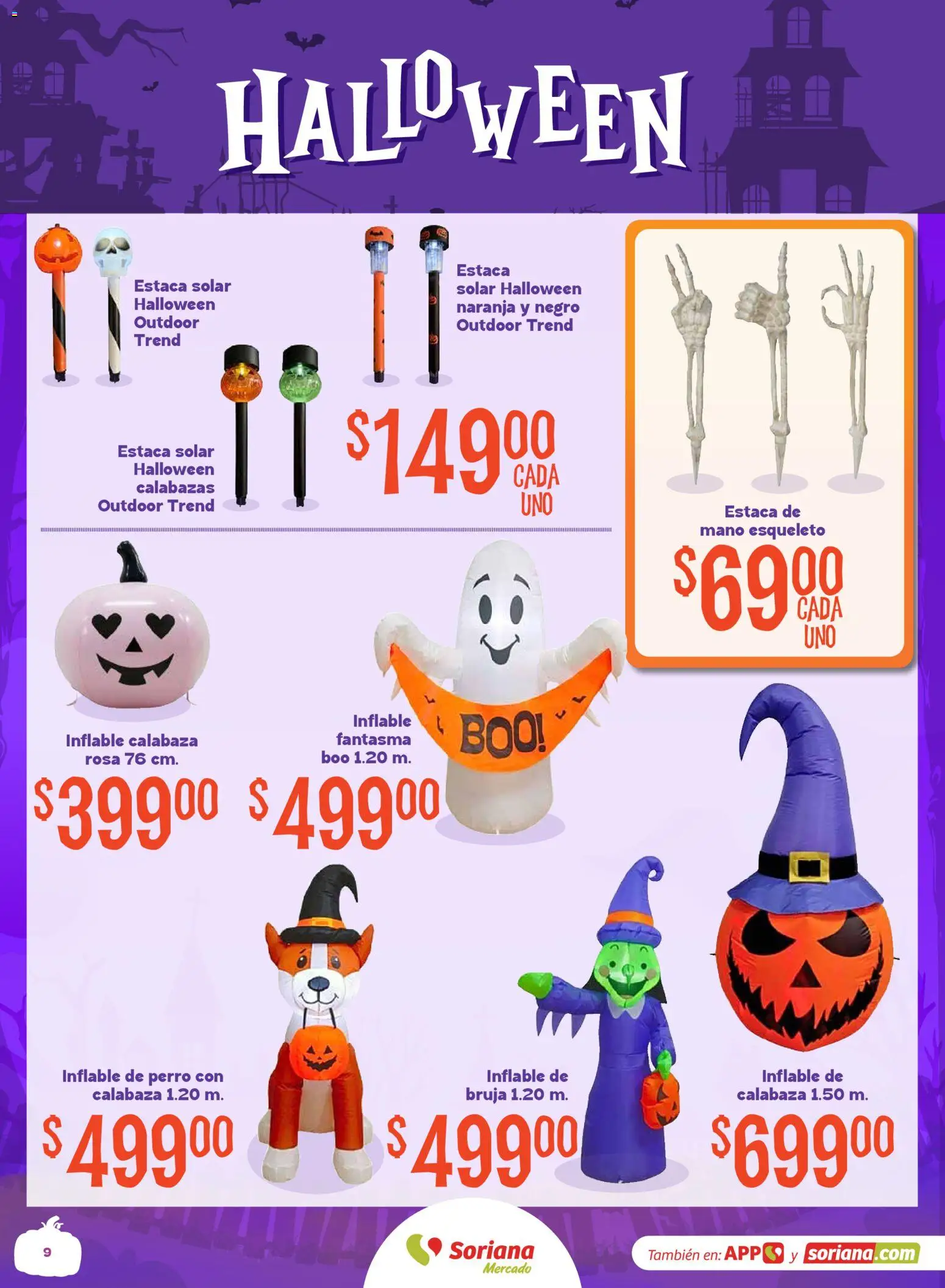 Vista previa las ofertas de la tienda Soriana - Soriana Halloween y Día de muertos Mercado Nacional desde el 08/09/2026 