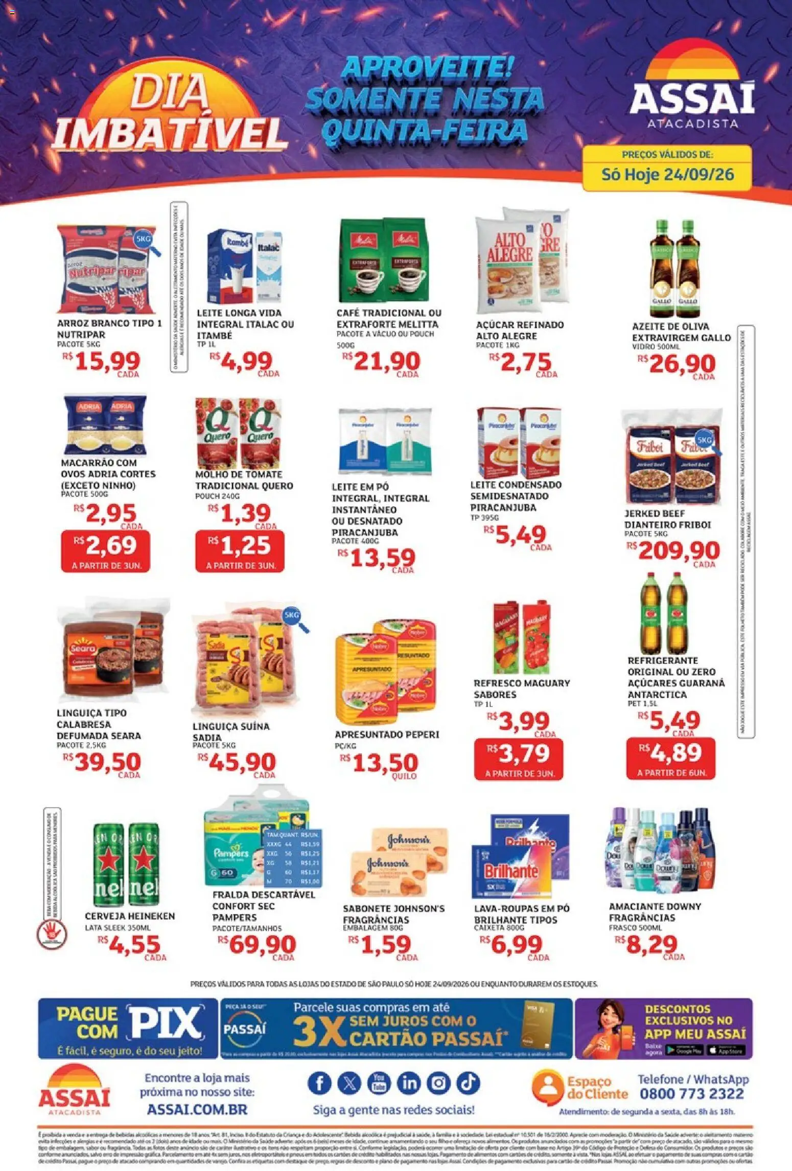 Pré-Visualização do folheto "Assaí Atacadista ofertas - SP" da loja Assaí Atacadista válido a partir de 24/09/2026