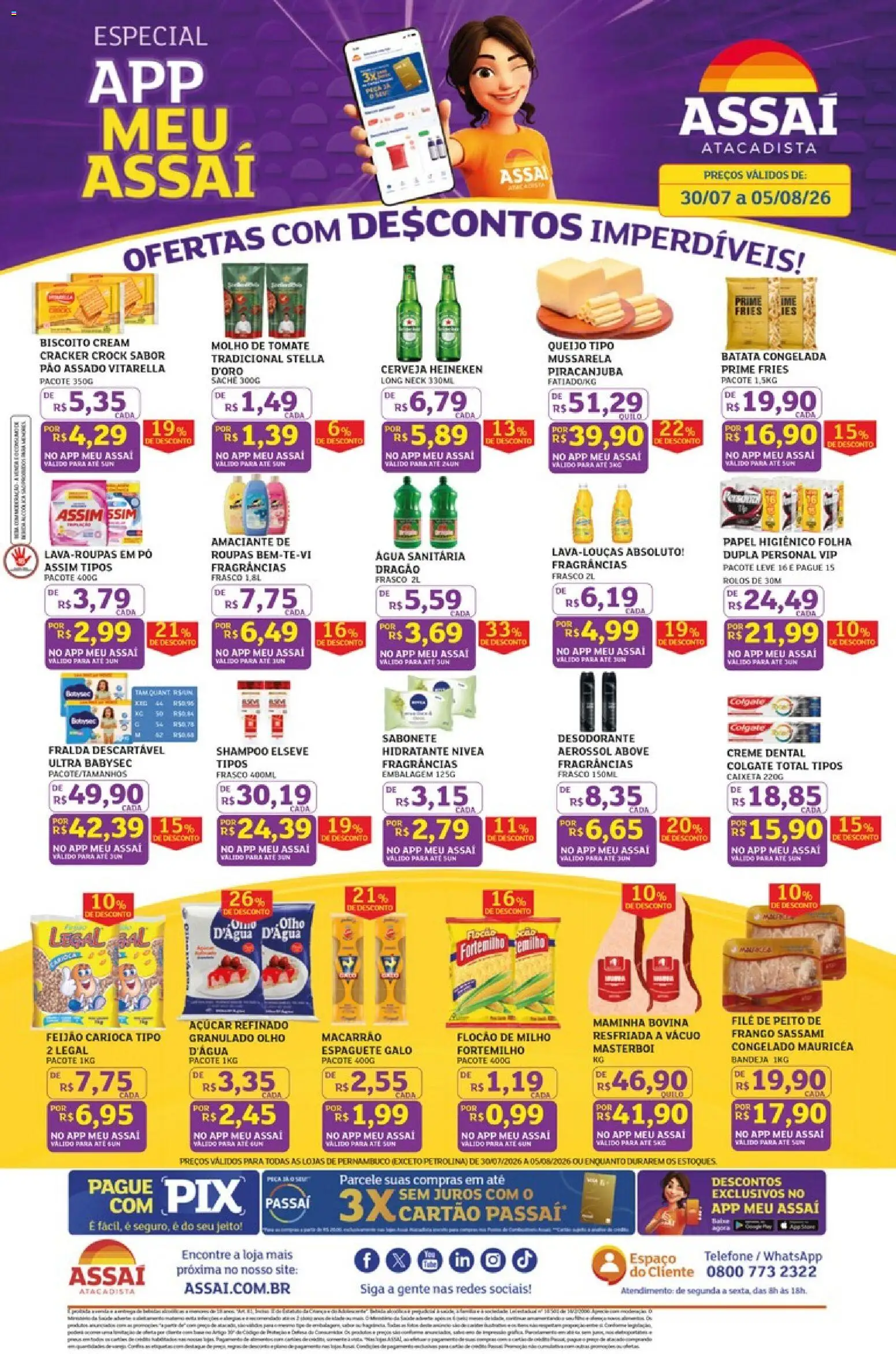 Pré-Visualização do folheto "Assaí Atacadista ofertas - PE" da loja Assaí Atacadista válido a partir de 30/07/2026