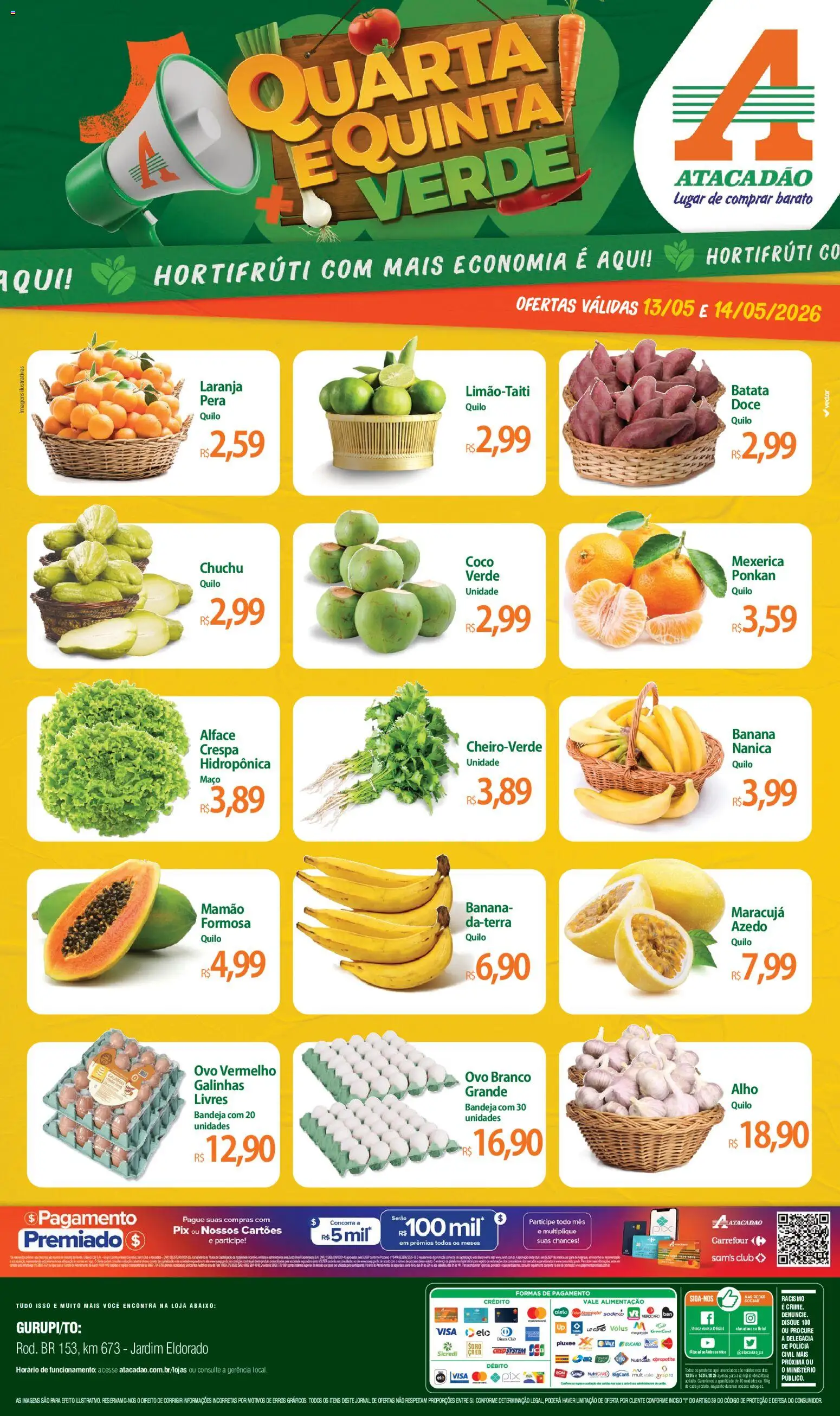 Pré-Visualização do folheto "Atacadão ofertas - TO" da loja Atacadão válido a partir de 13/05/2026
