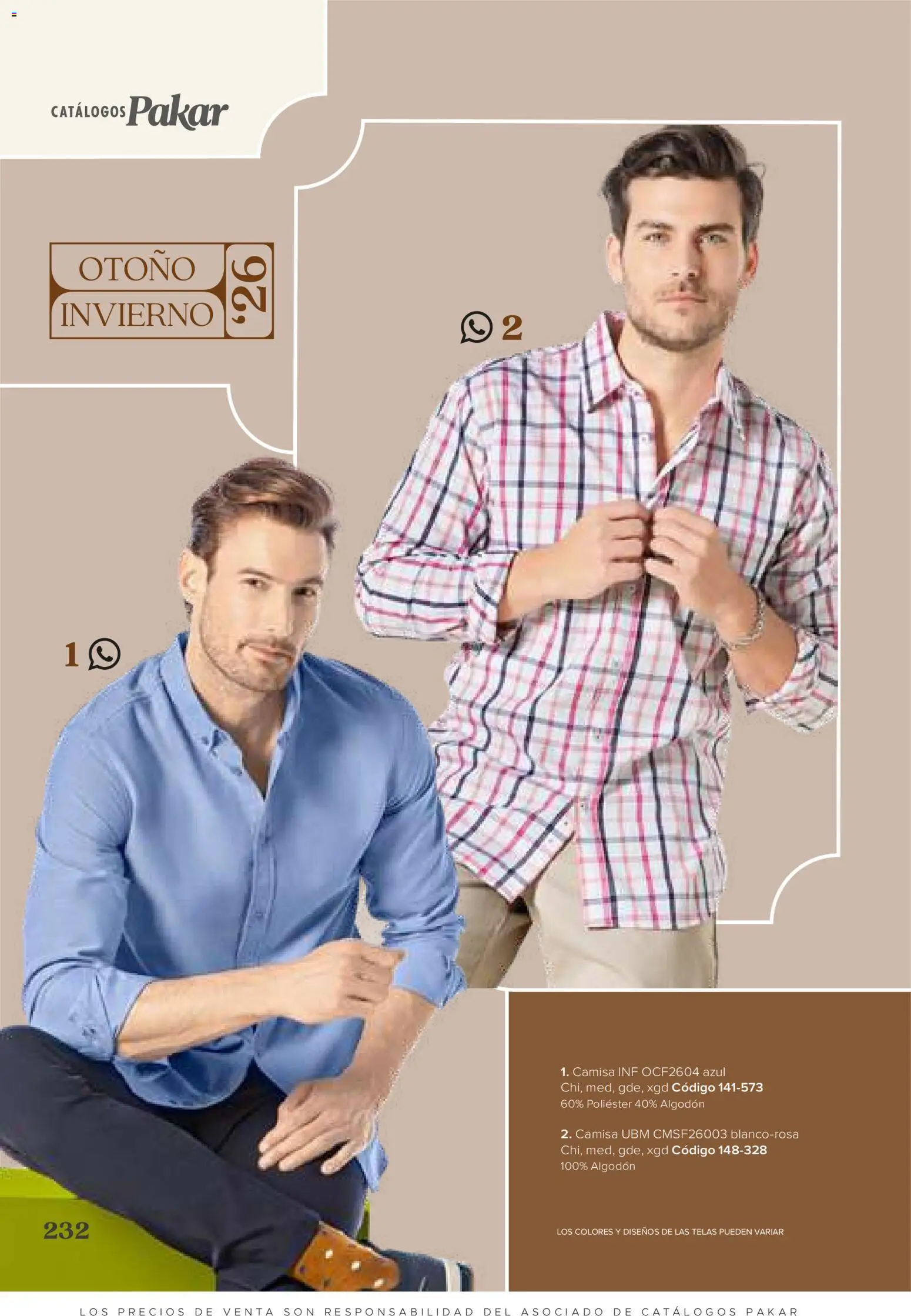 Vista previa las ofertas de la tienda SC Pakar - SC Pakar catálogo Ropa desde el 31/07/2026 