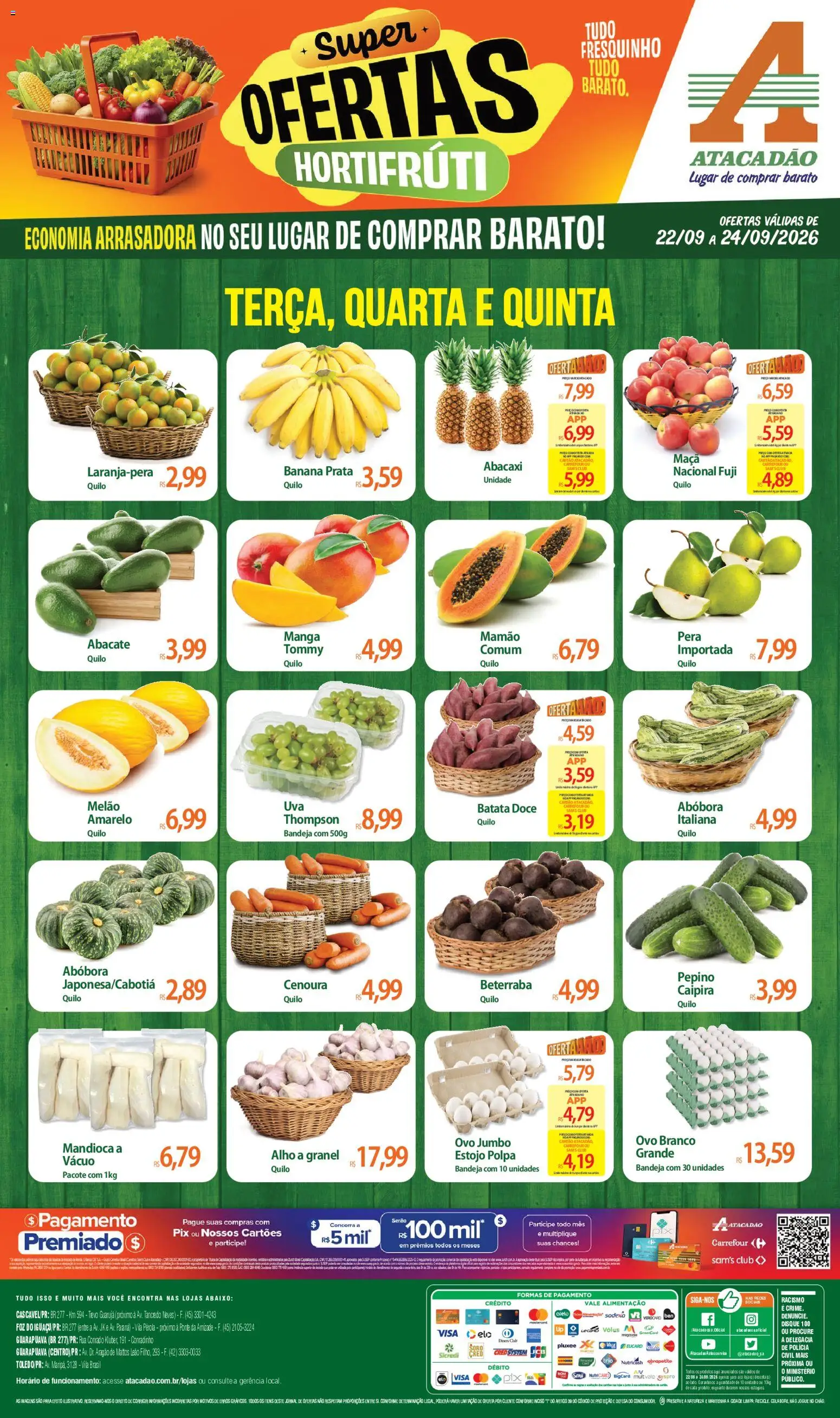 Pré-Visualização do folheto "Atacadão ofertas - PR" da loja Atacadão válido a partir de 22/09/2026