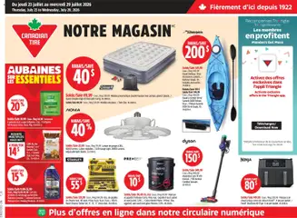 Un aperçu du dépliant Canadian Tire circulaire du magasin Canadian Tire est valide à partir 23 juill. 2026