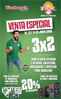 Vista previa las ofertas de la tienda Del Sol y Woolworth - Del Sol y Woolworth catálogo desde el 12/06/2026 