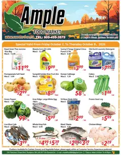Un aperçu du dépliant Ample Food Market weekly flyer Brampton du magasin Ample Food Market est valide à partir 2 oct. 2026