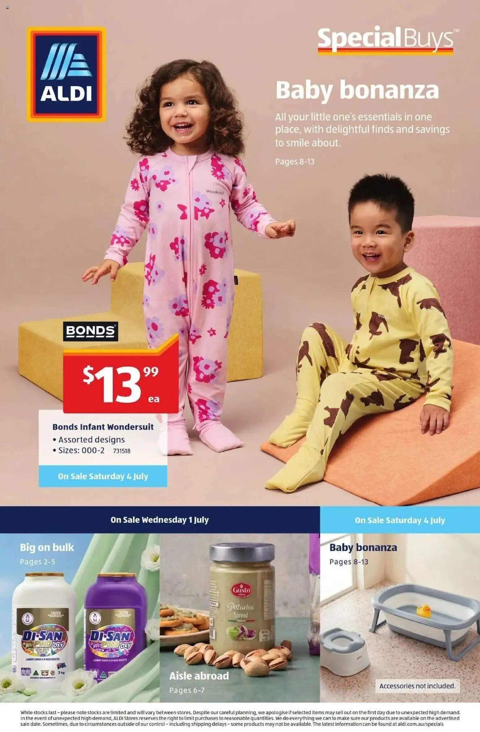 Preview of catalogue Aldi - Special Buys QLD from shop Aldi valid 01/07/2026 - Accessories, Laundry, Spread