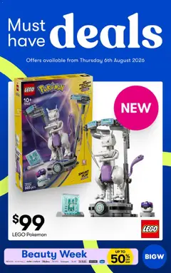 Preview of catalogue Big W Catalogue from shop Big W valid 06/08/2026
