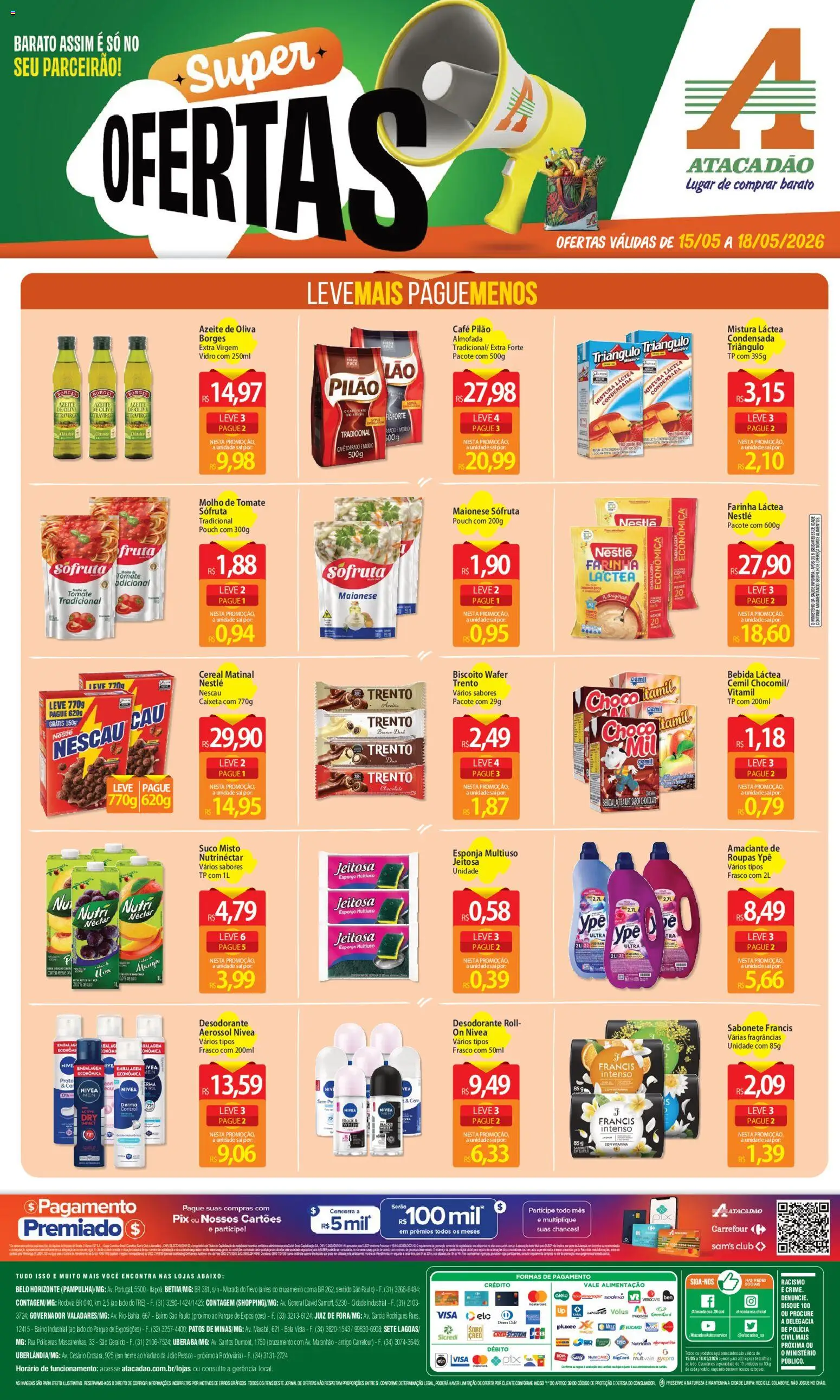 Pré-Visualização do folheto "Atacadão ofertas - MG" da loja Atacadão válido a partir de 15/05/2026