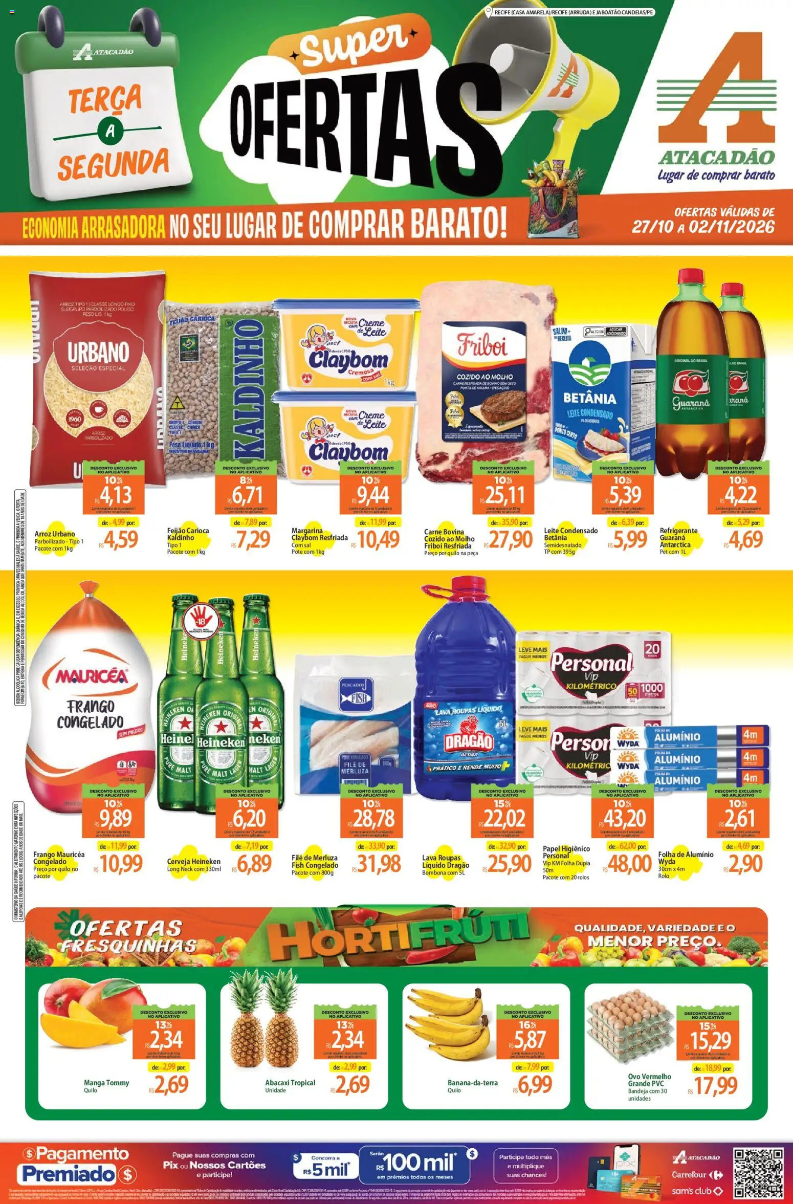 Pré-Visualização do folheto "Atacadão ofertas - PE" da loja Atacadão válido a partir de 27/10/2026