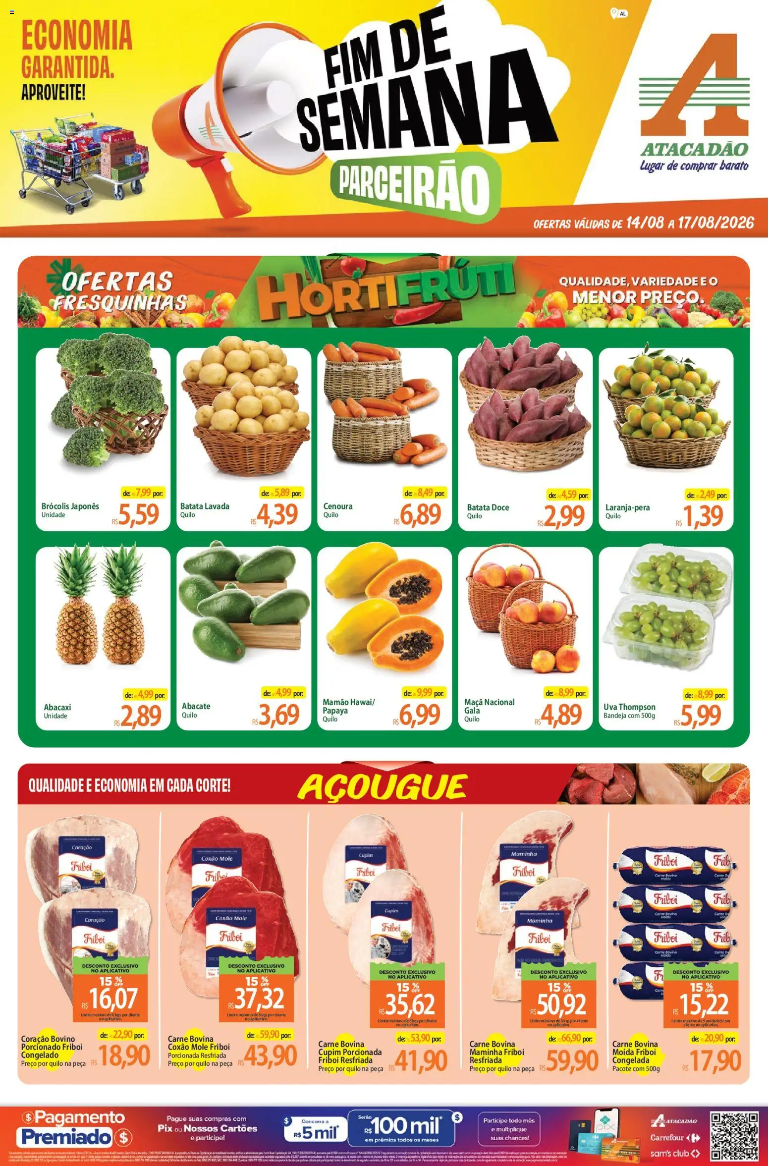 Pré-Visualização do folheto "Atacadão ofertas - AL" da loja Atacadão válido a partir de 14/08/2026