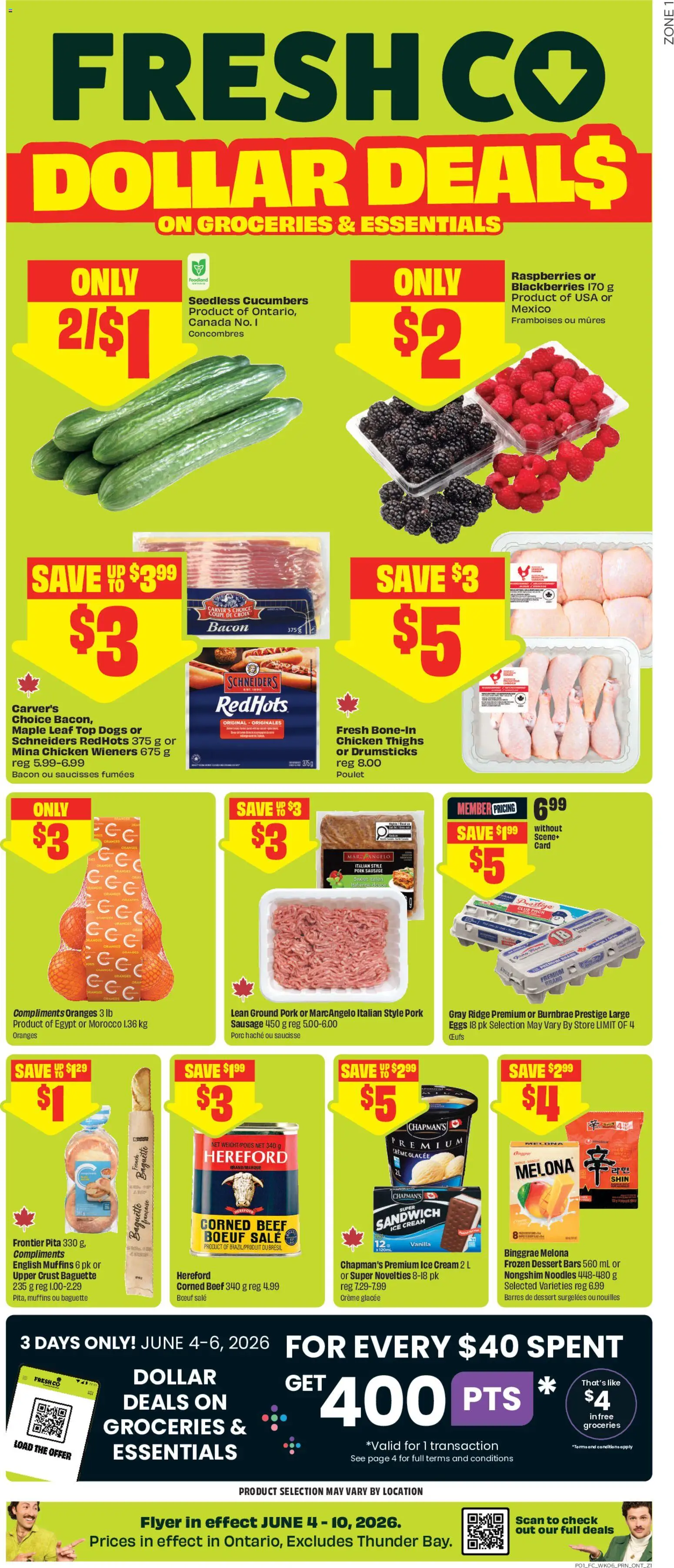 Preview of leaflet FreshCo weekly flyer / circulaire from shop FreshCo is valid from Jun 04, 2026