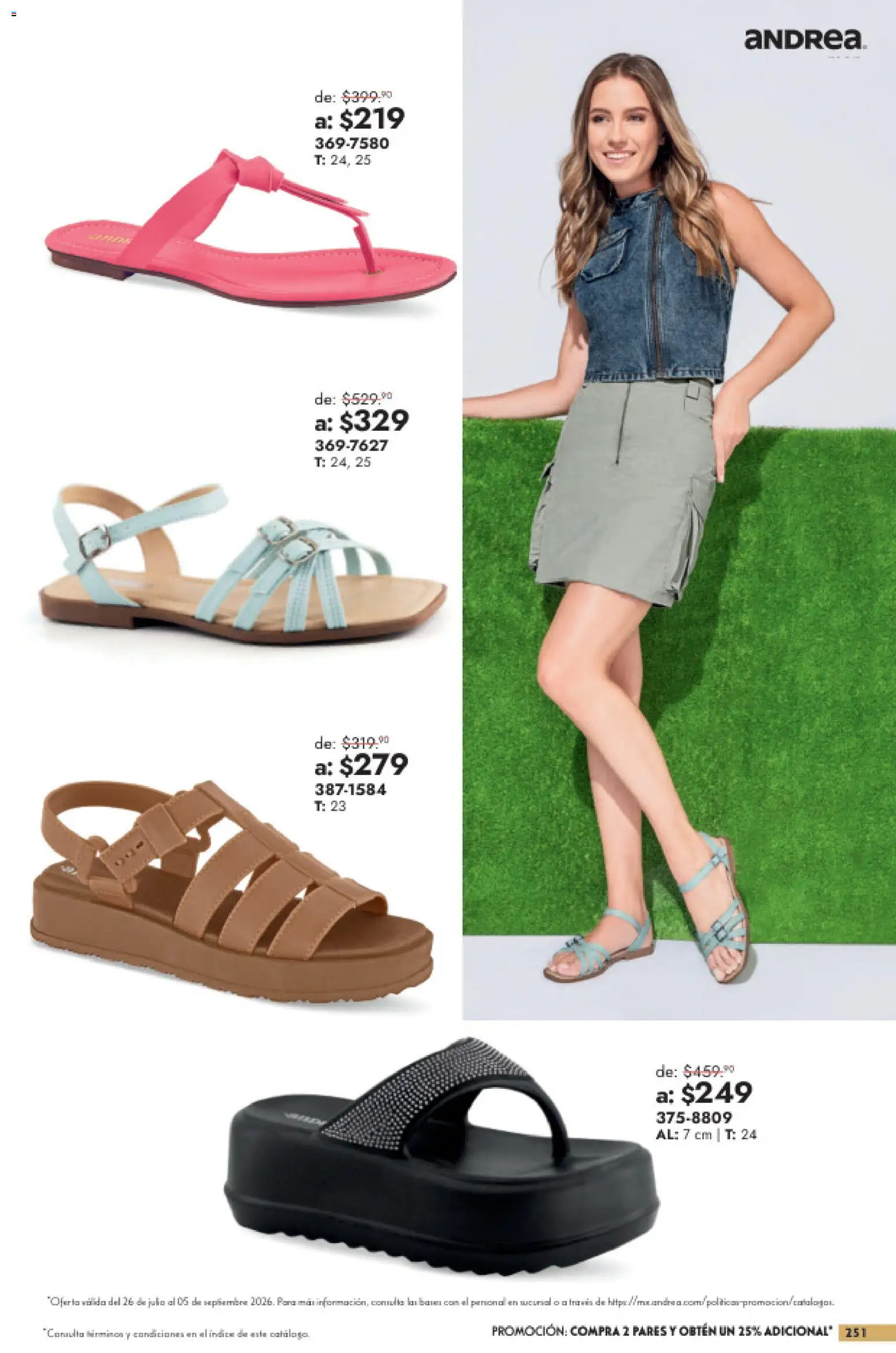 Vista previa las ofertas de la tienda Andrea - Andrea catálogo Outlet desde el 26/07/2026 