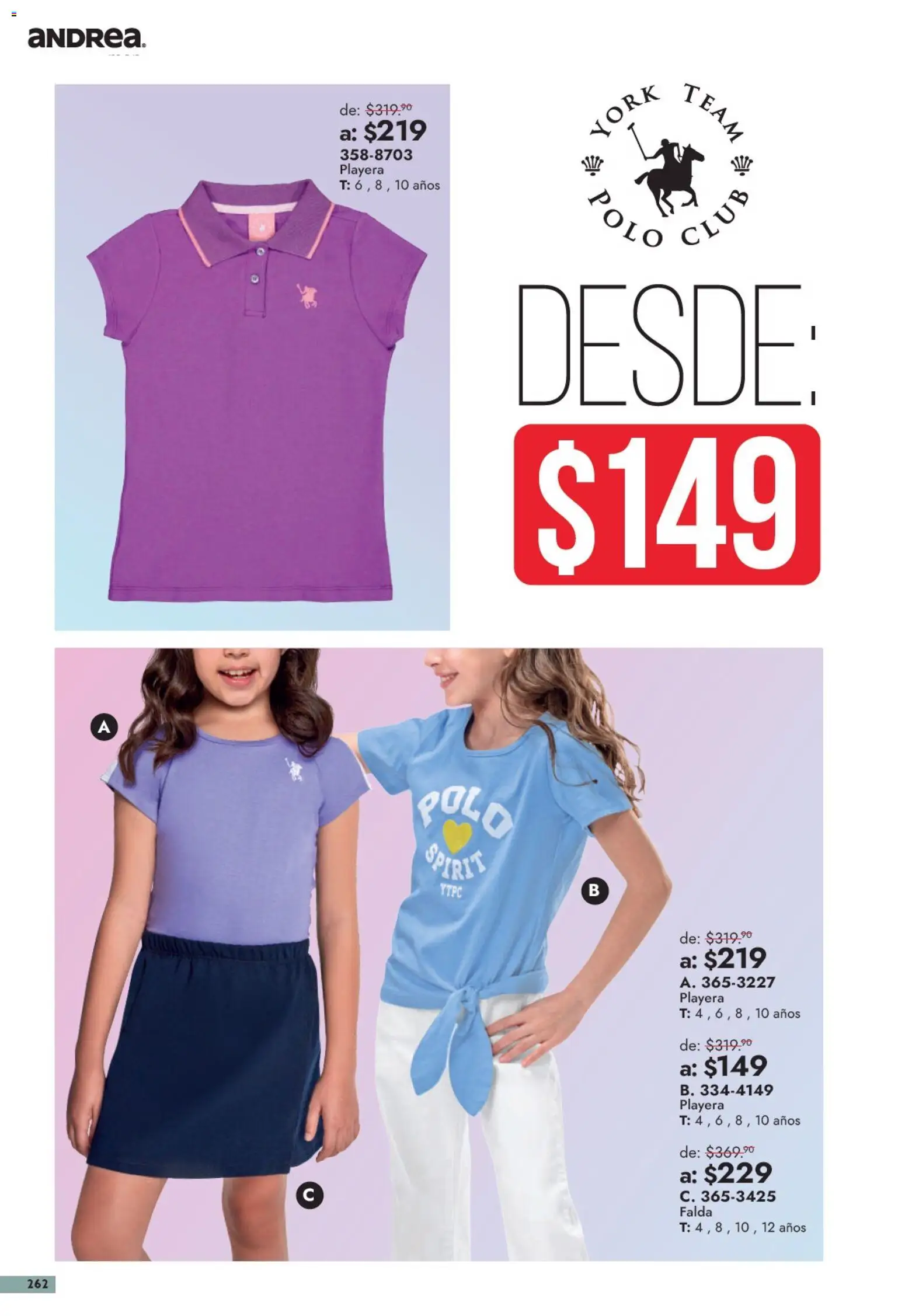 Vista previa las ofertas de la tienda Andrea - Andrea catálogo Outlet desde el 13/09/2026 