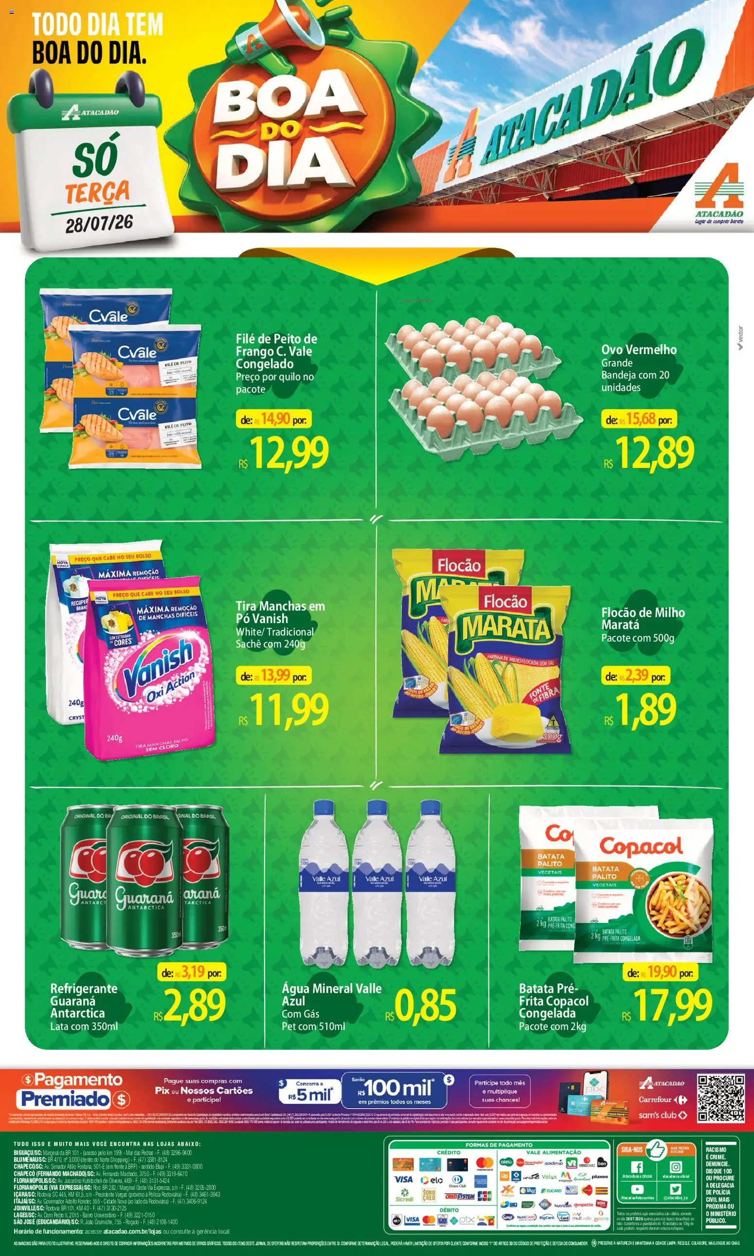 Pré-Visualização do folheto "Atacadão ofertas - SC" da loja Atacadão válido a partir de 28/07/2026