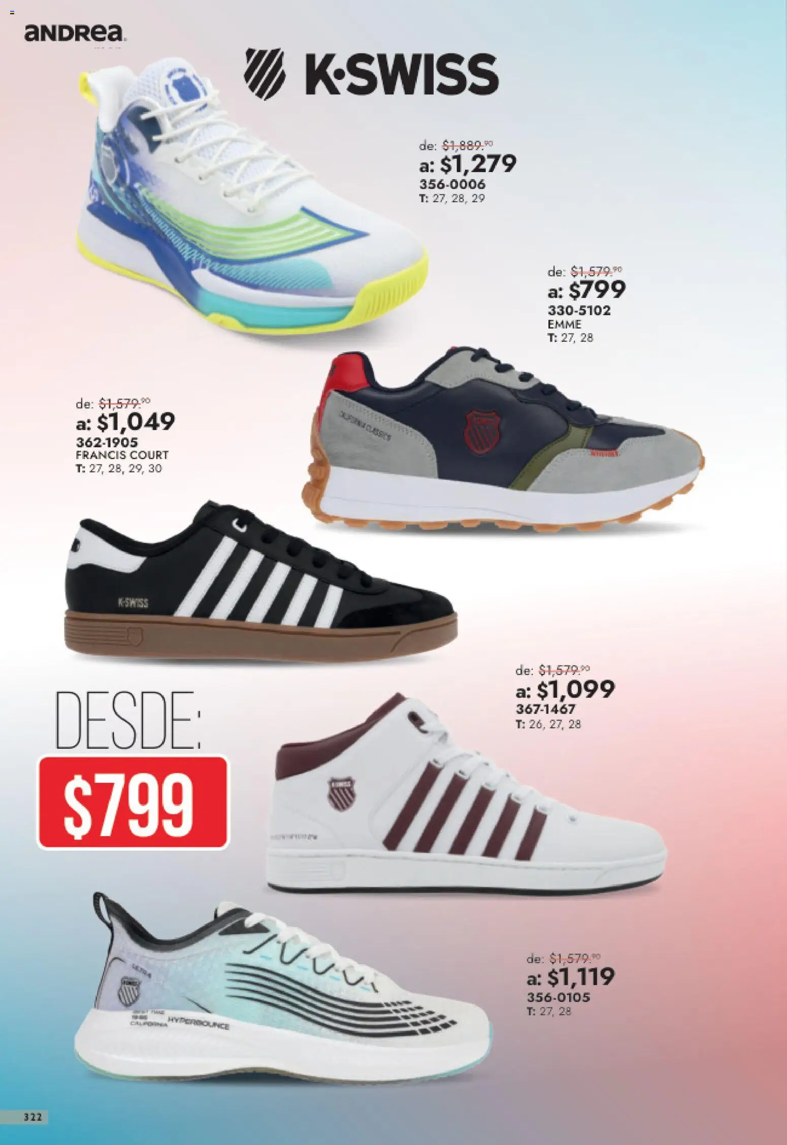 Vista previa las ofertas de la tienda Andrea - Andrea catálogo Outlet desde el 26/07/2026 