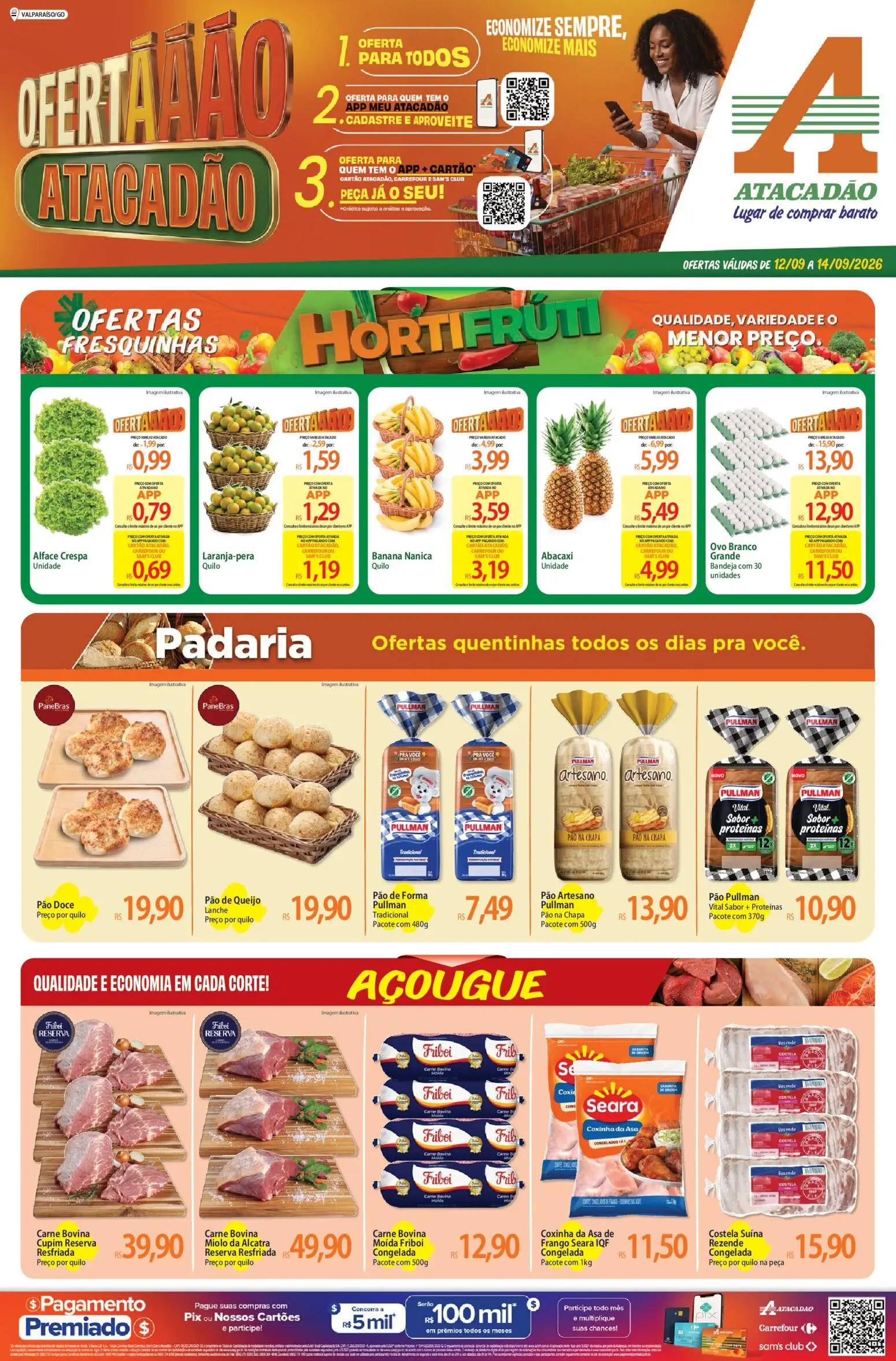Pré-Visualização do folheto "Atacadão ofertas - GO" da loja Atacadão válido a partir de 12/09/2026