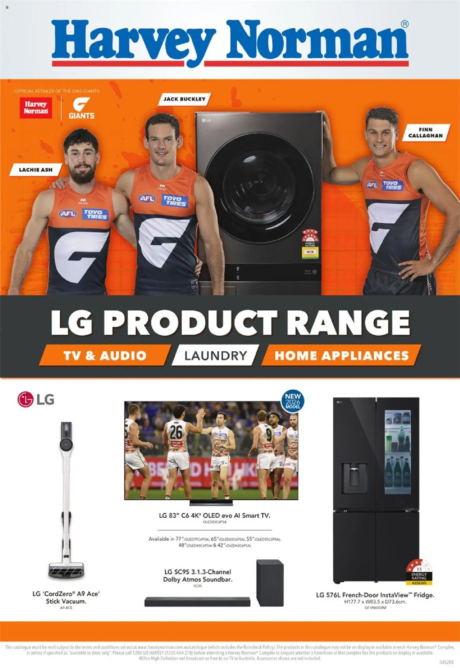 Preview of catalogue Harvey Norman LG Product Range from shop Harvey Norman valid 25/03/2026