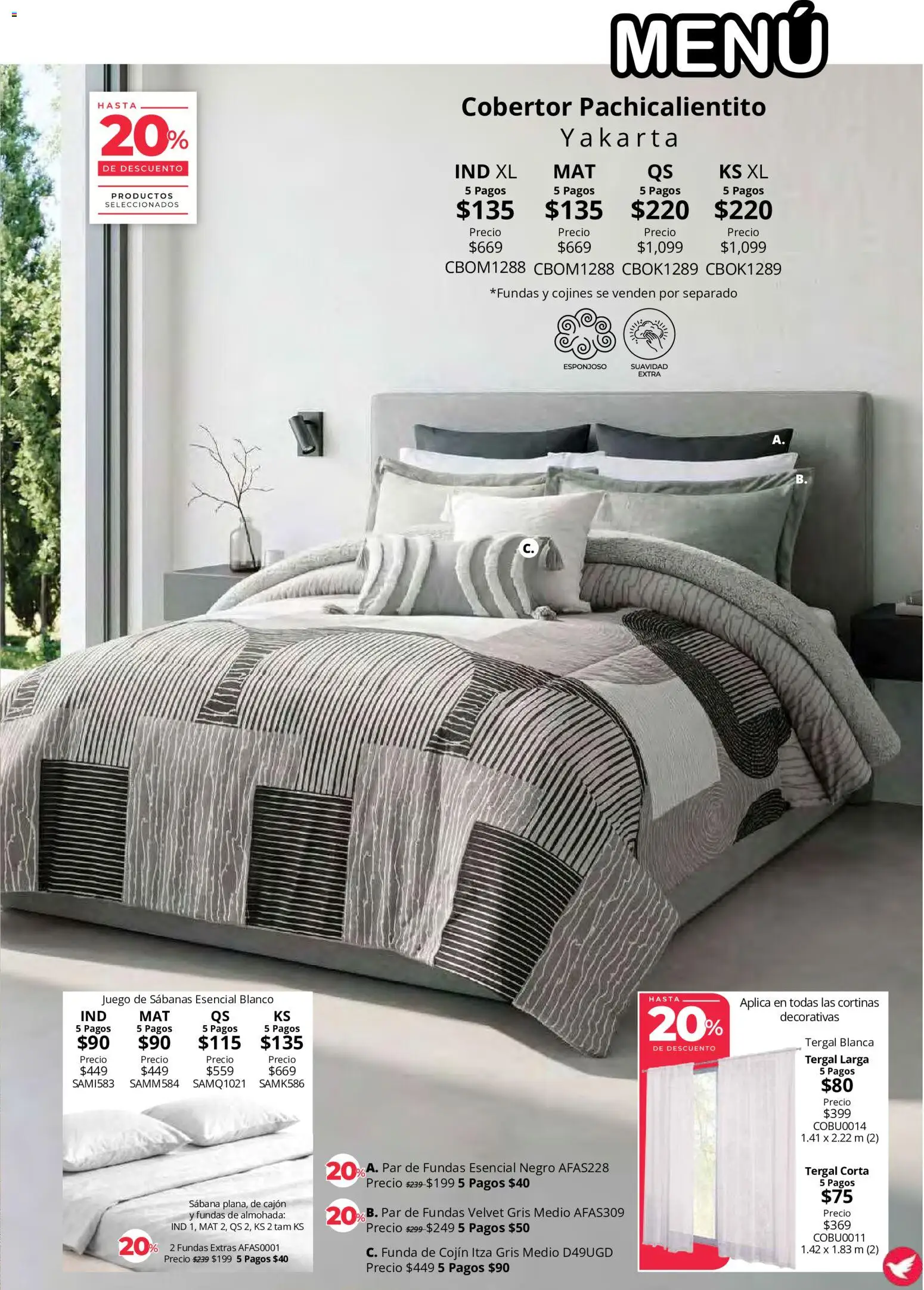 Vista previa las ofertas de la tienda Colchas Concord - Colchas Concord catálogo Colección Cobertor desde el 01/08/2026 