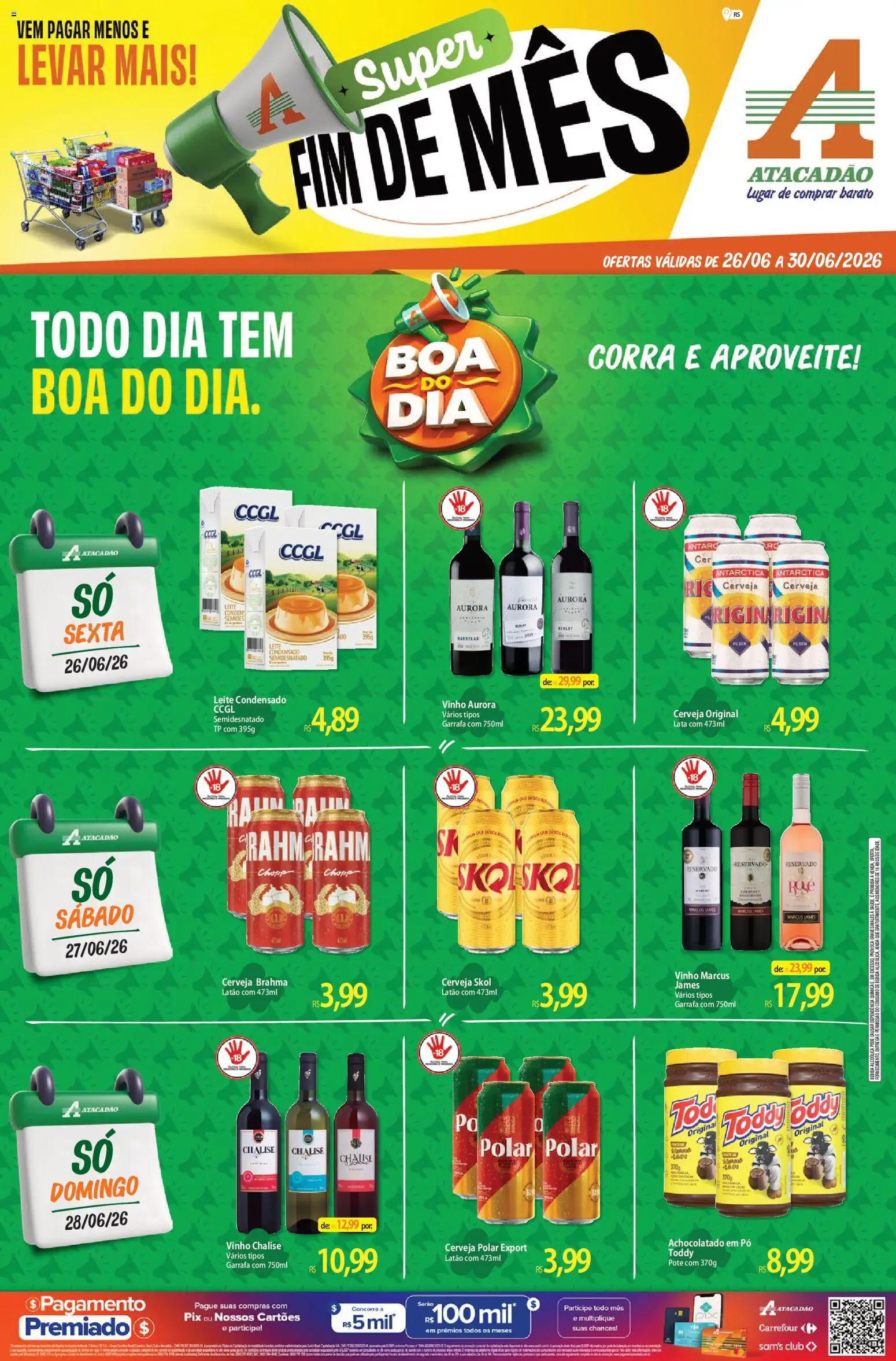 Pré-Visualização do folheto "Atacadão ofertas - RS" da loja Atacadão válido a partir de 26/06/2026