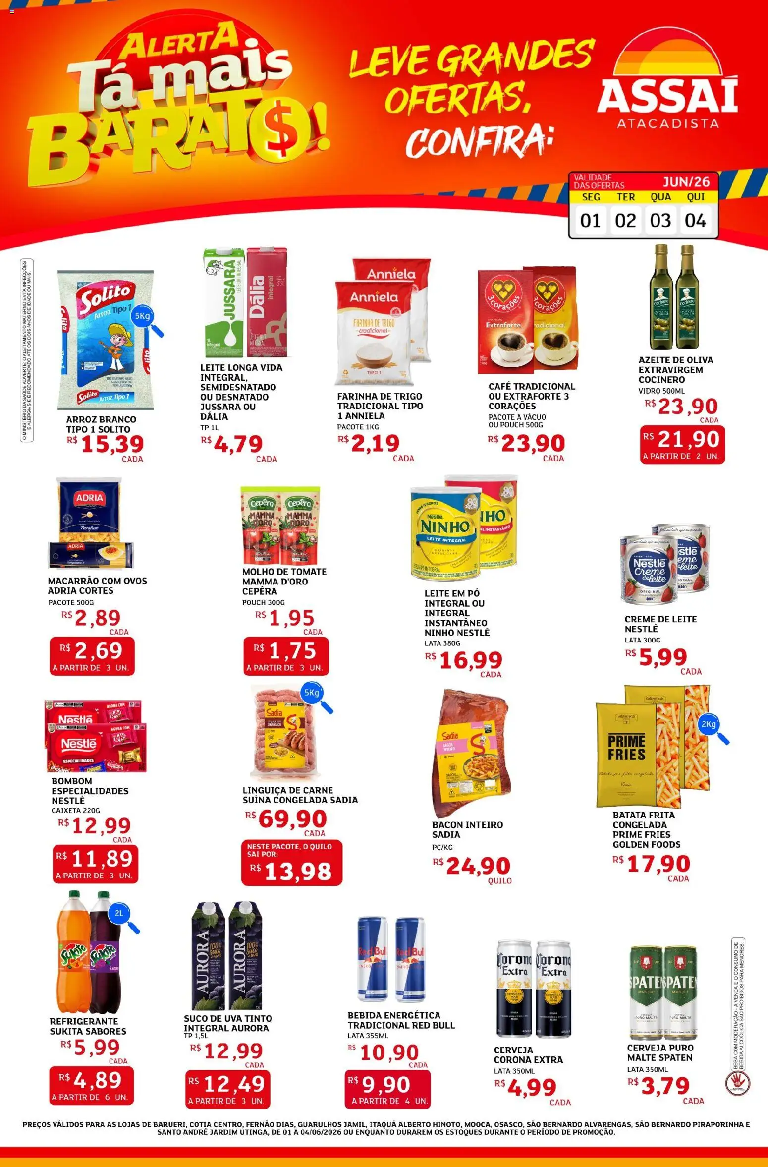 Pré-Visualização do folheto "Assaí Atacadista ofertas - SP" da loja Assaí Atacadista válido a partir de 01/06/2026